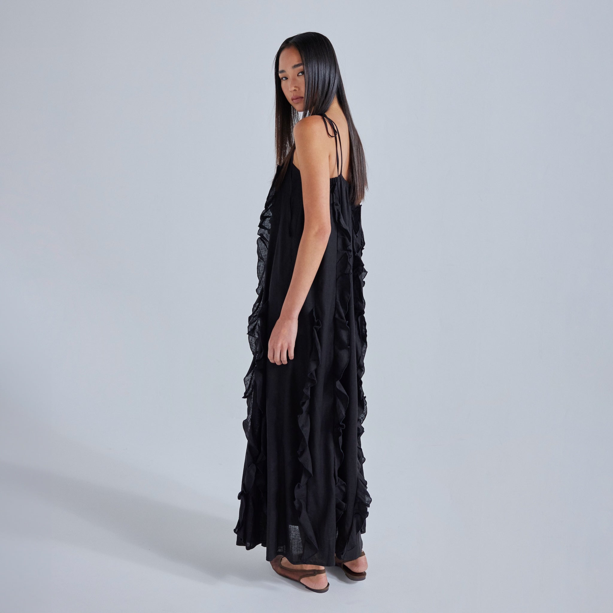Flare fin cami dress