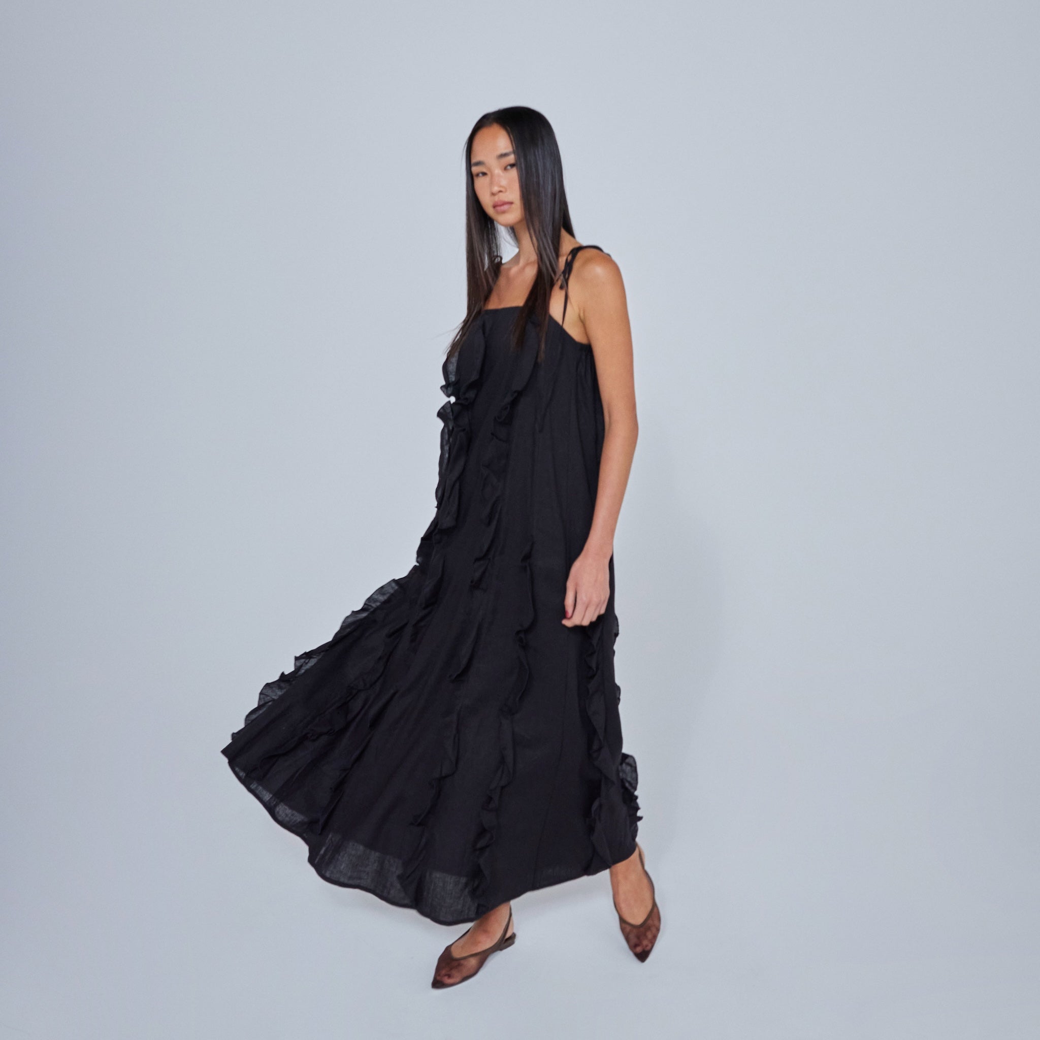 Flare fin cami dress