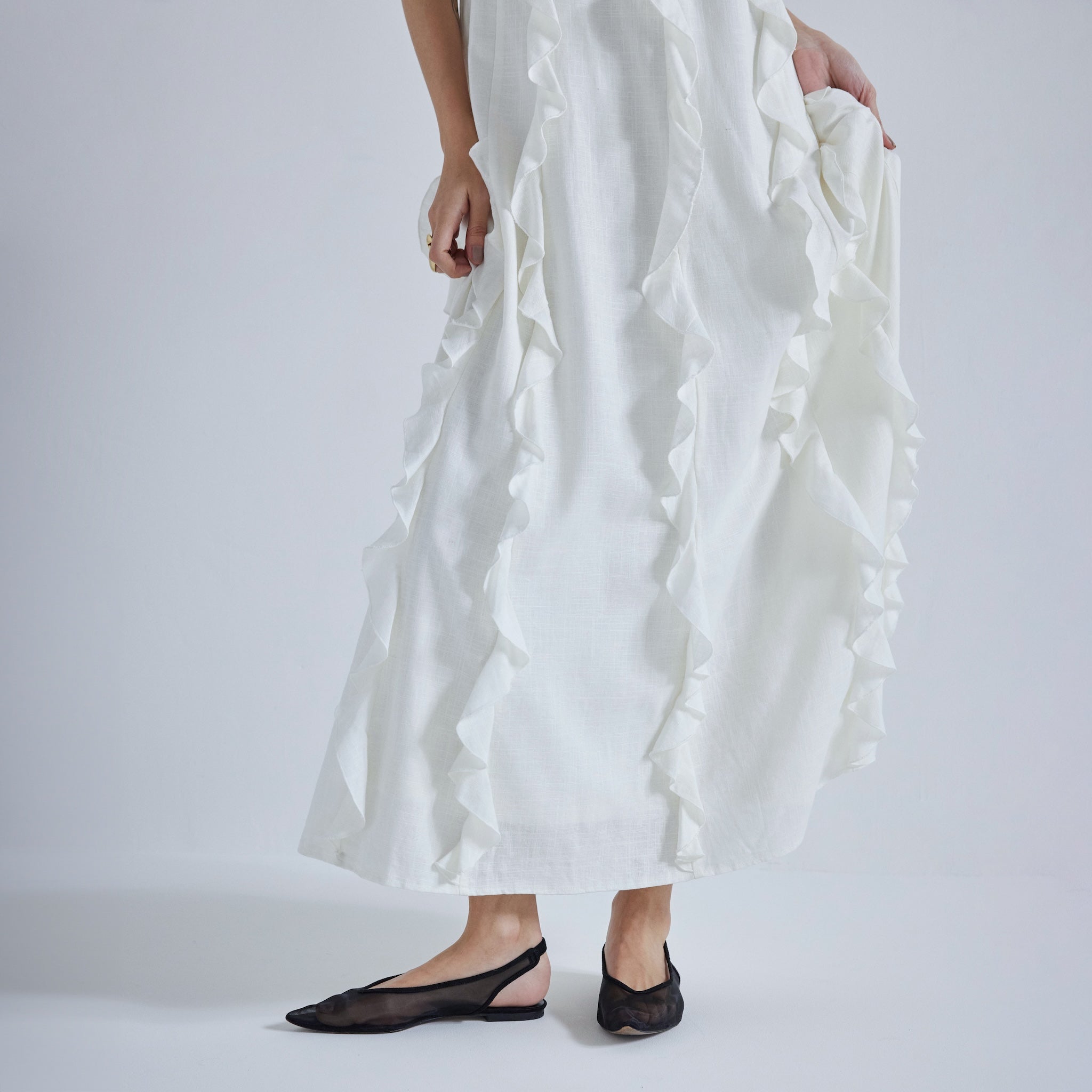 Flare fin cami dress