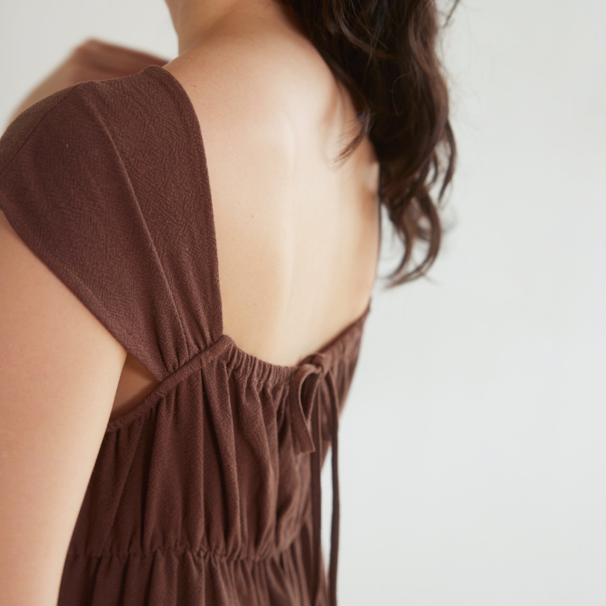 フレンチ2wayショルダーティアードドレス