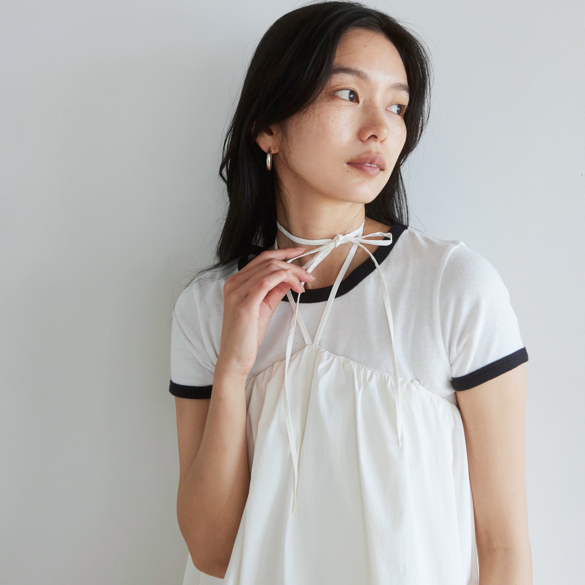 Double Strap Balloon Volume Dress