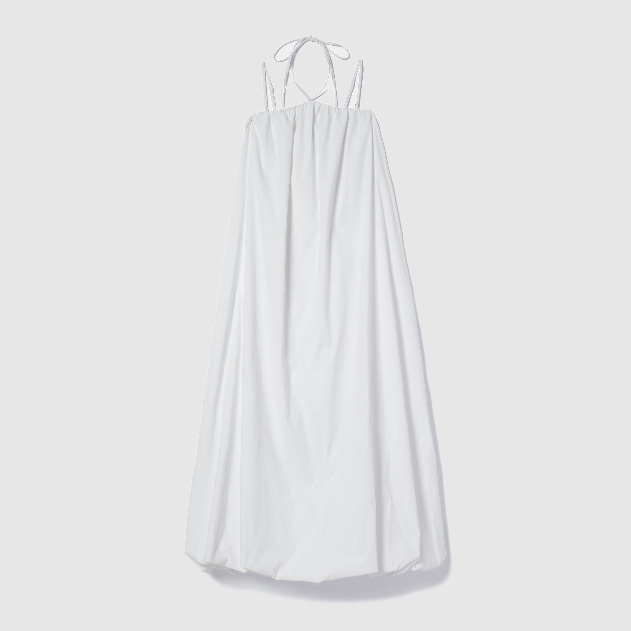 Double Strap Balloon Volume Dress