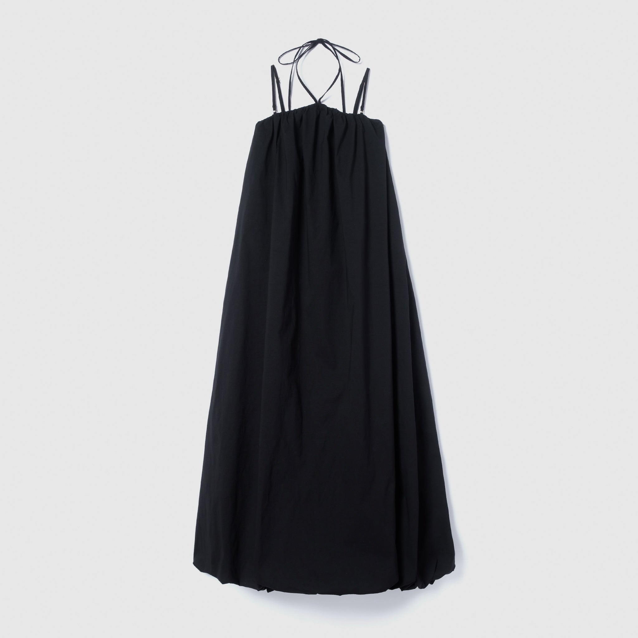 Double Strap Balloon Volume Dress