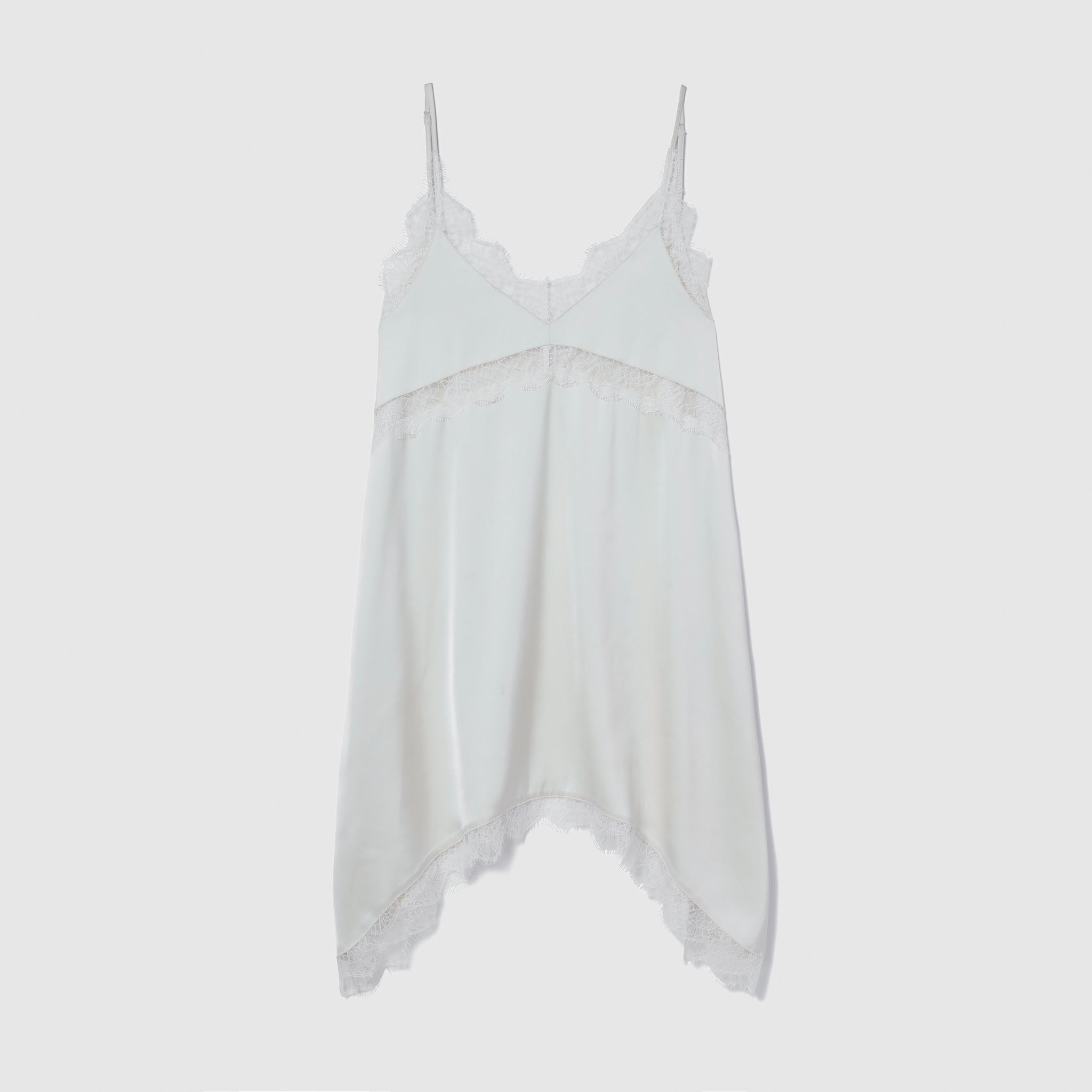 Eye Lash Satin Layered Dress
