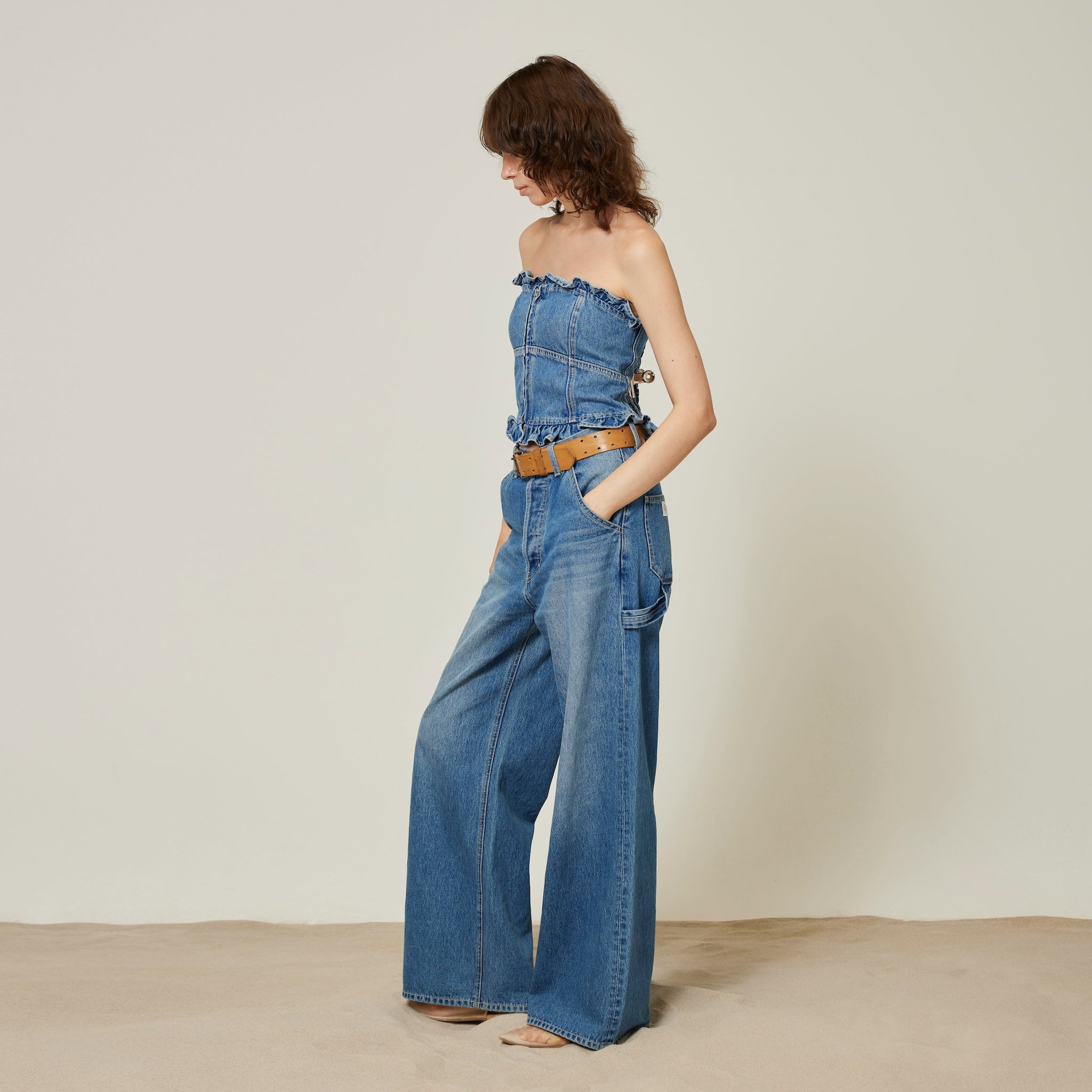 Painter baggy denim pants SRN05