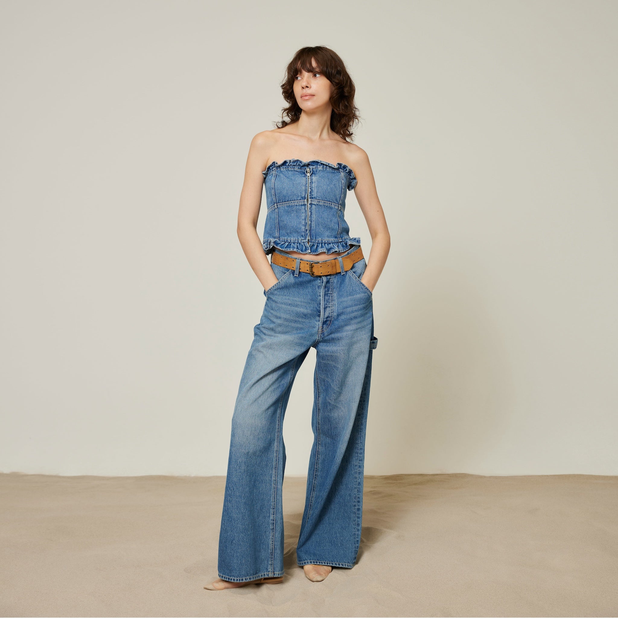 Painter baggy denim pants SRN05