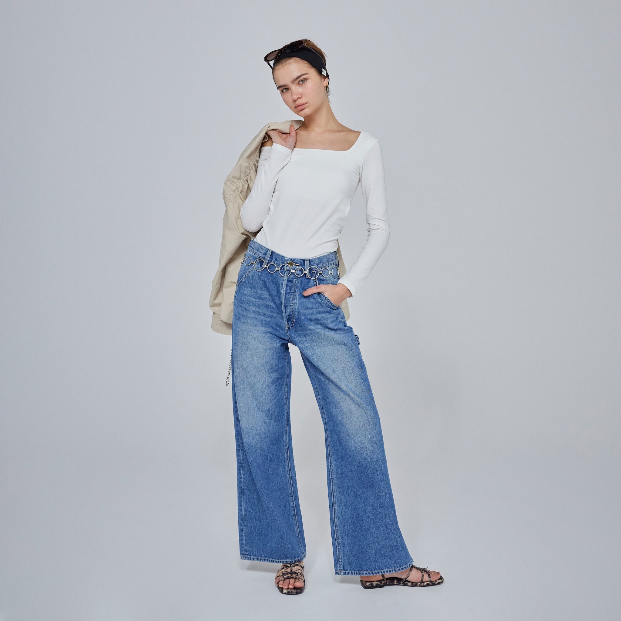 Painter baggy denim pants SRN05