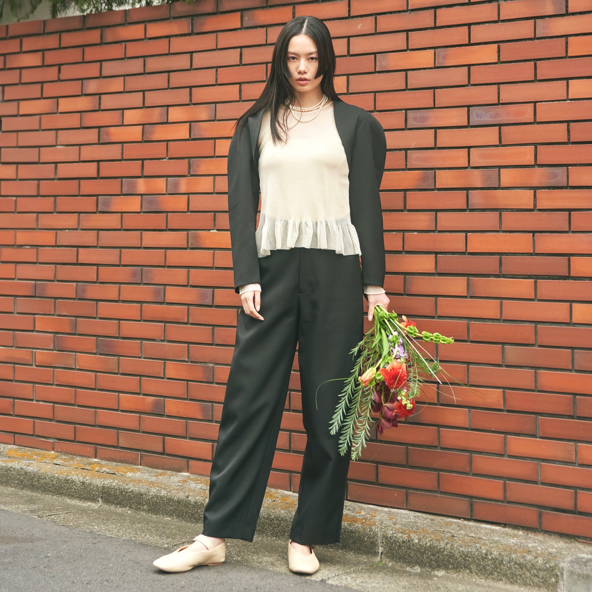 Boys Curve Slacksパンツ