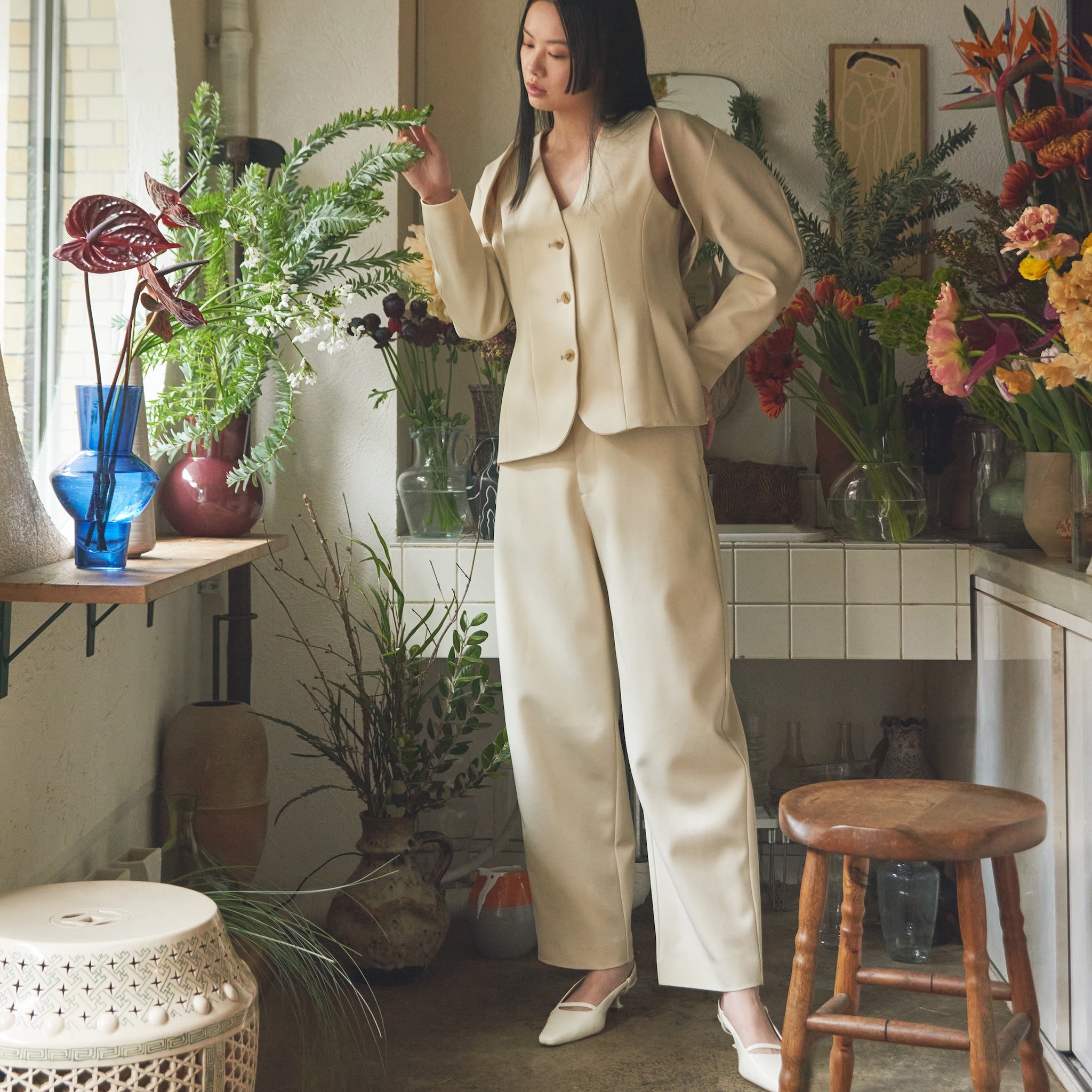 Boys Curve Slacksパンツ