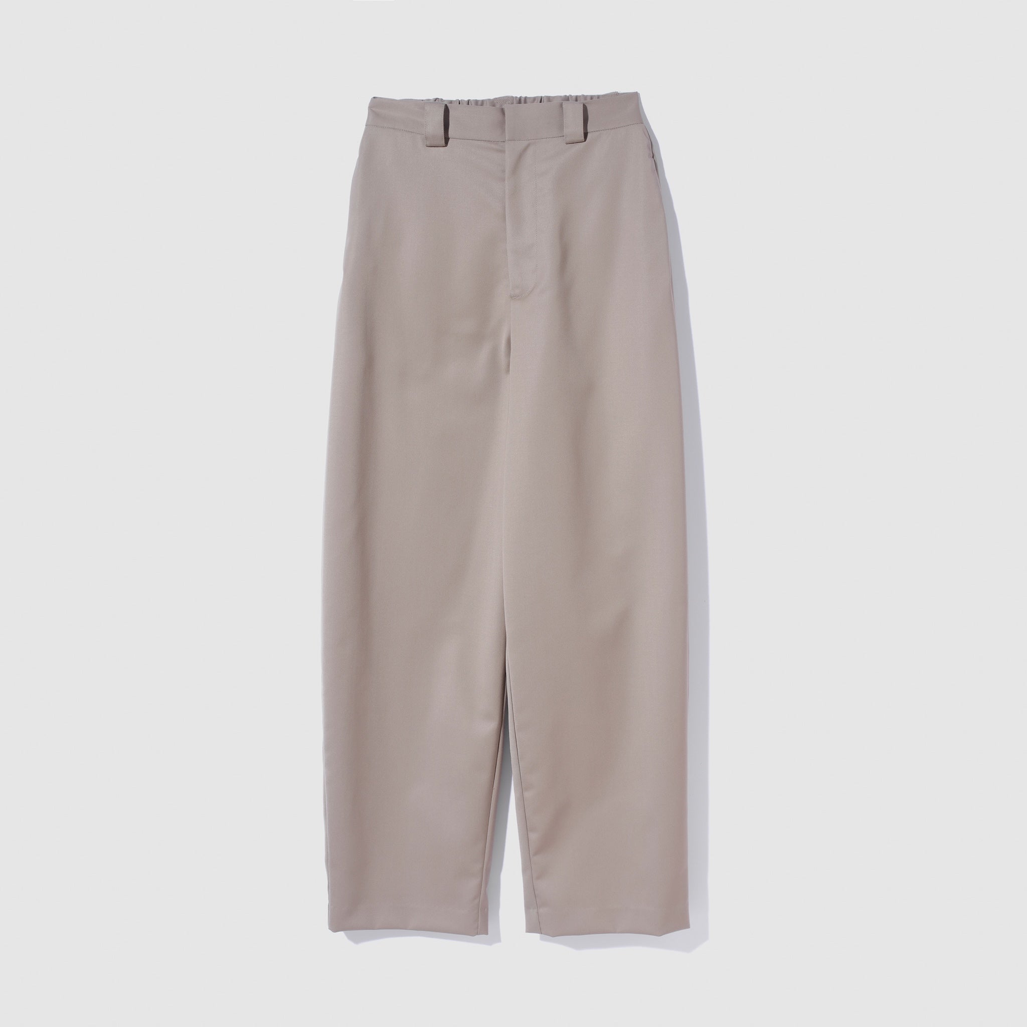 Flowy Fabric Curve Slacksパンツ