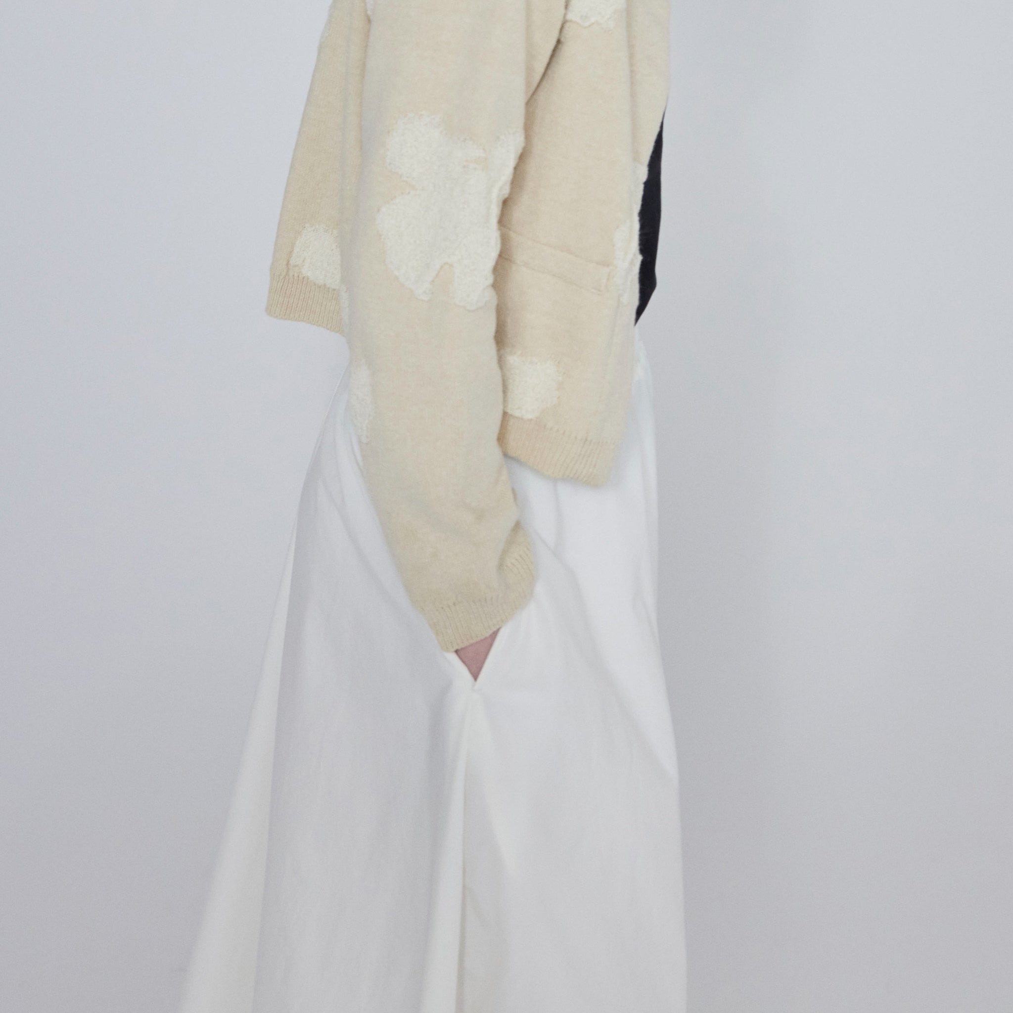 マルチFabricロングフレアスカート