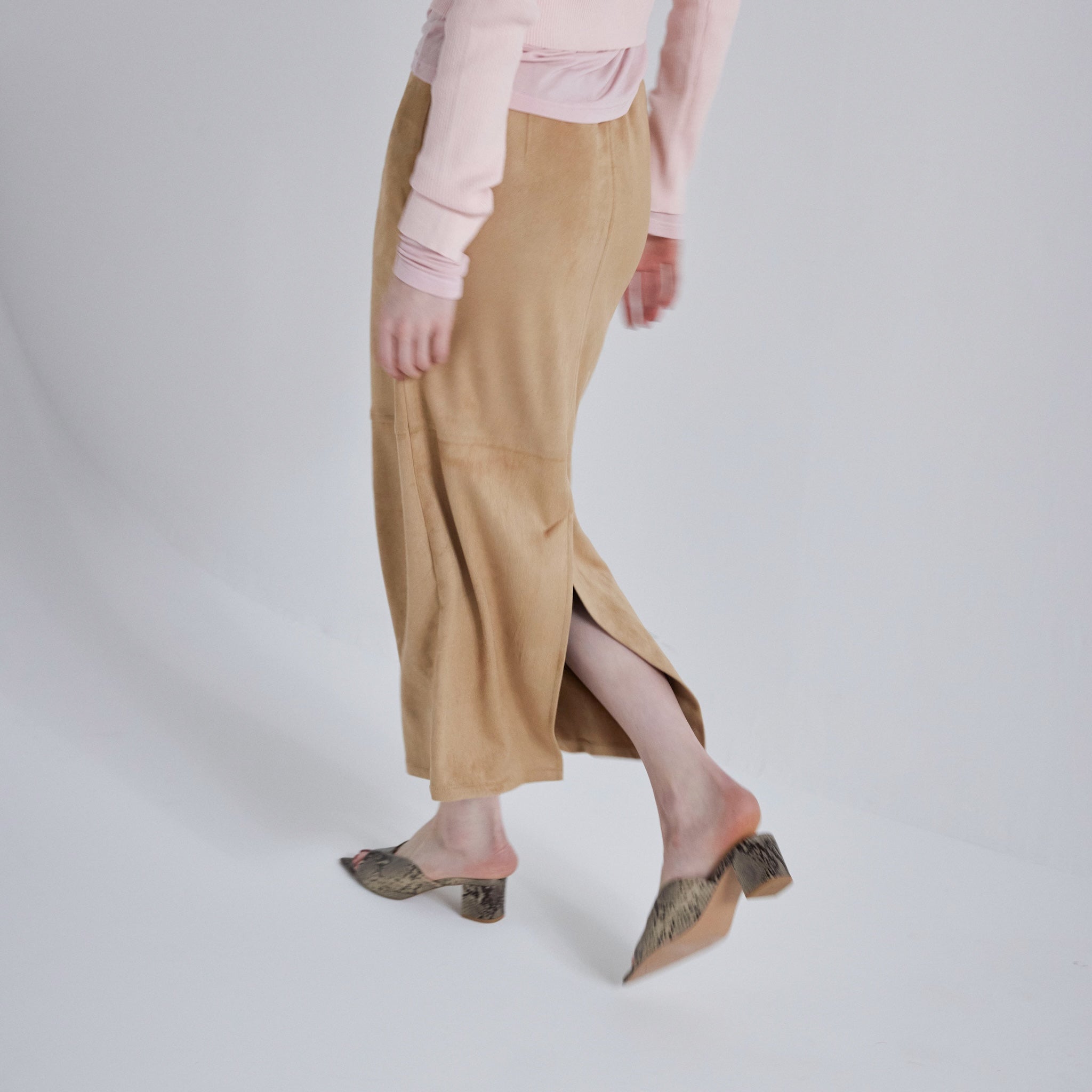 ECO SUEDEアイラインスカート