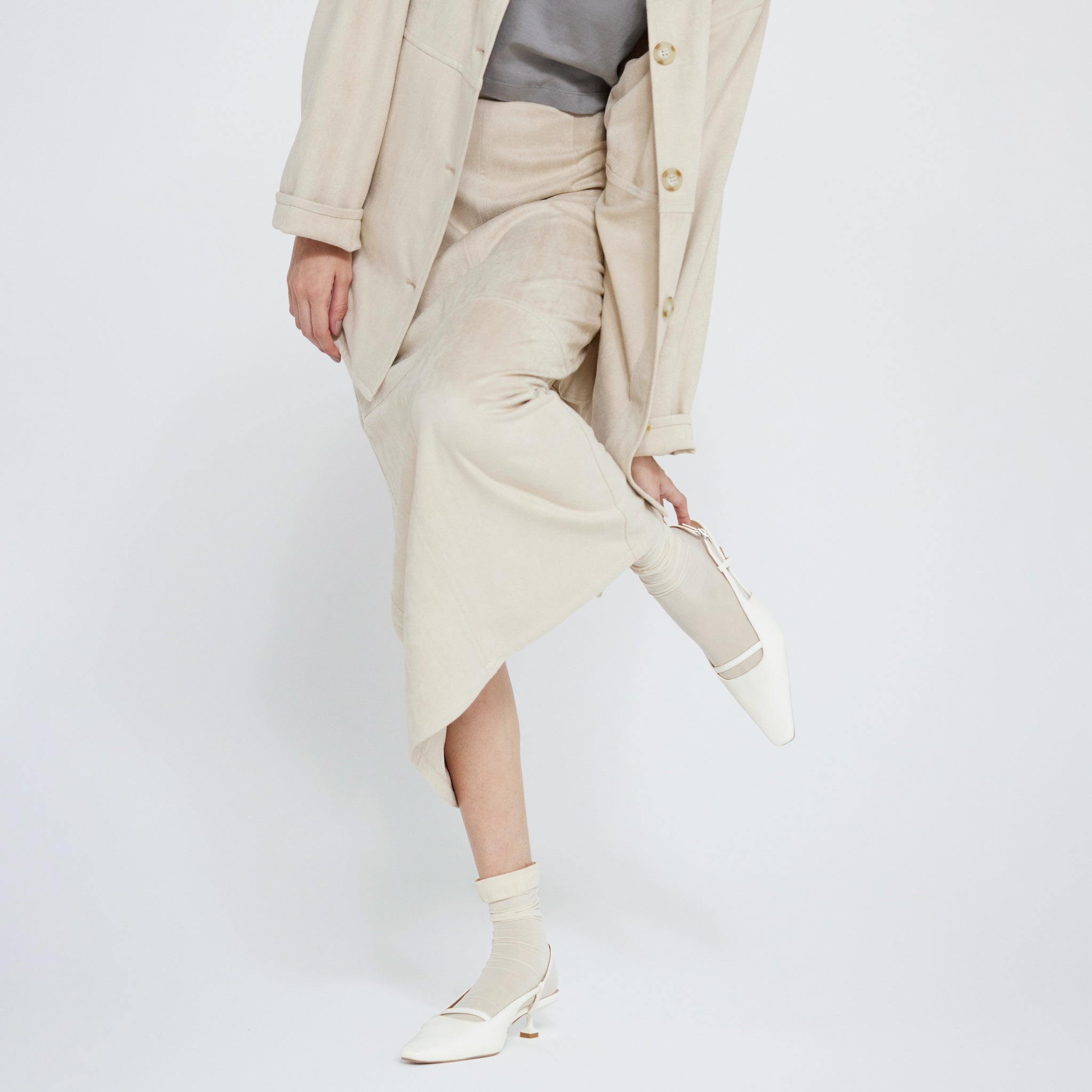 ECO SUEDEアイラインスカート