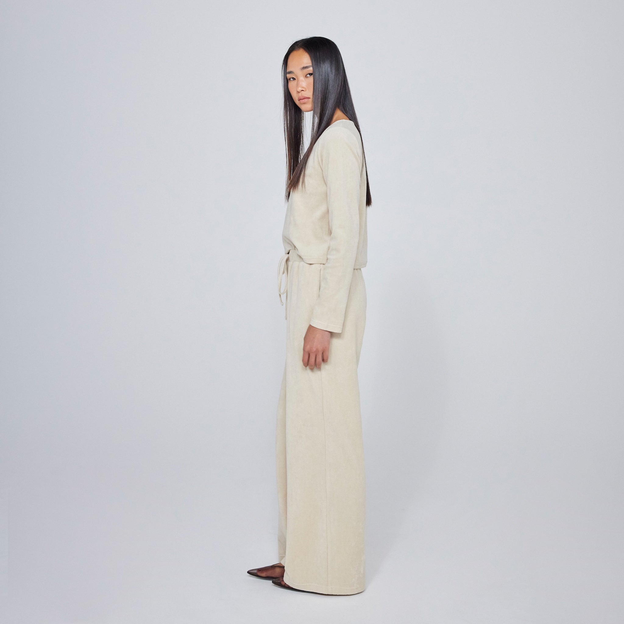 ベロアパイルイージーパンツ