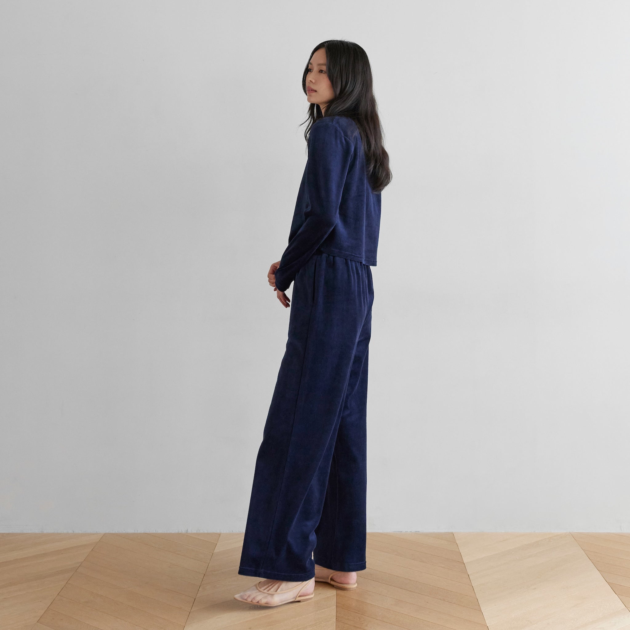 ベロアパイルイージーパンツ