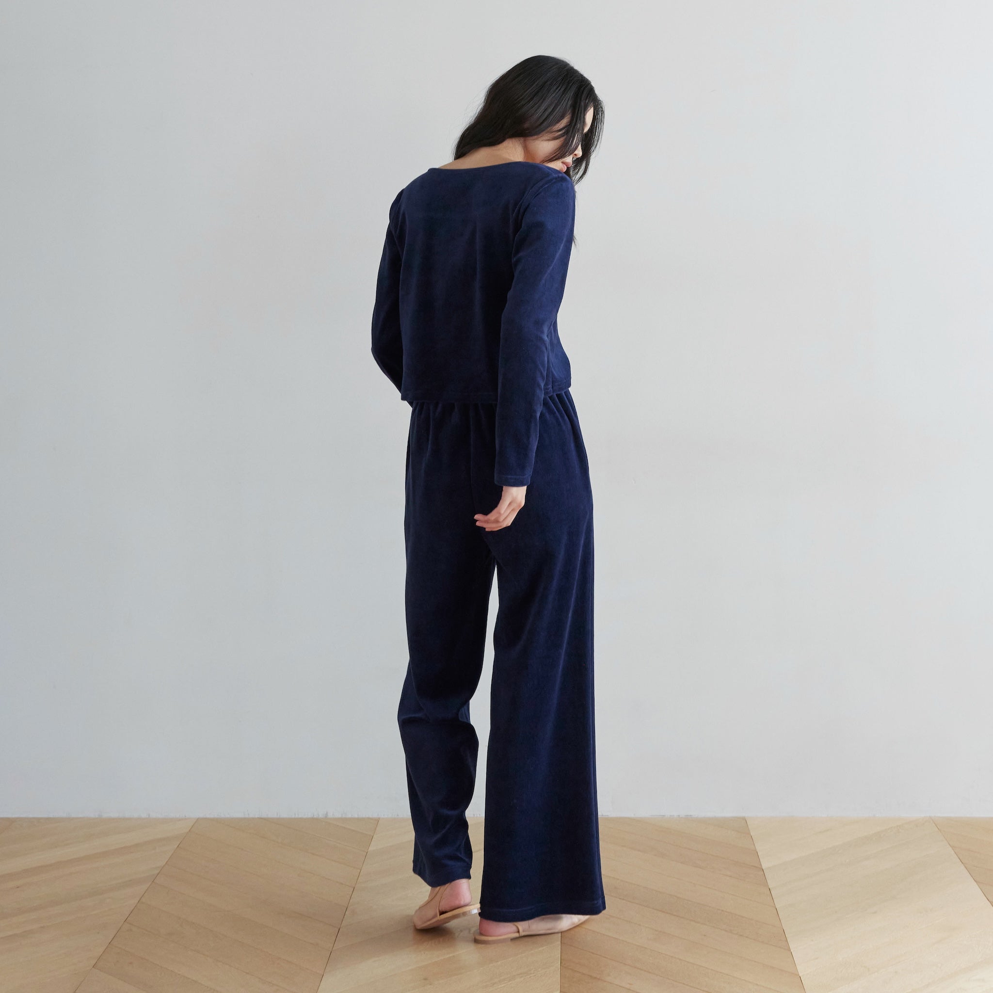 ベロアパイルイージーパンツ