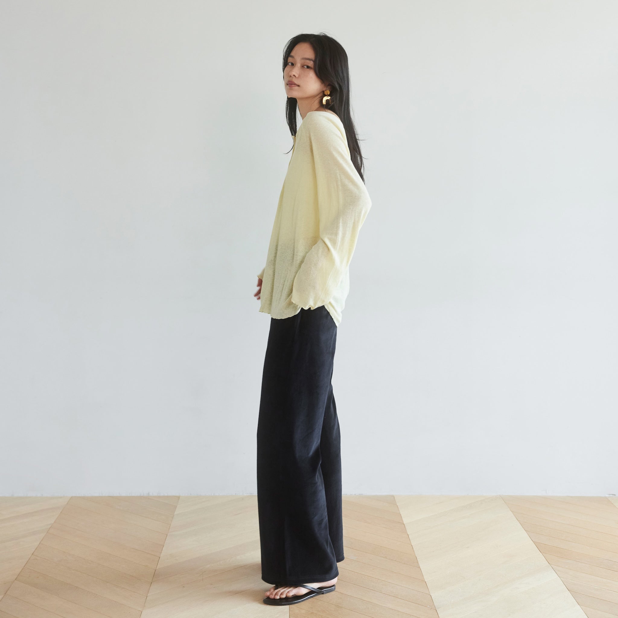 ベロアパイルイージーパンツ