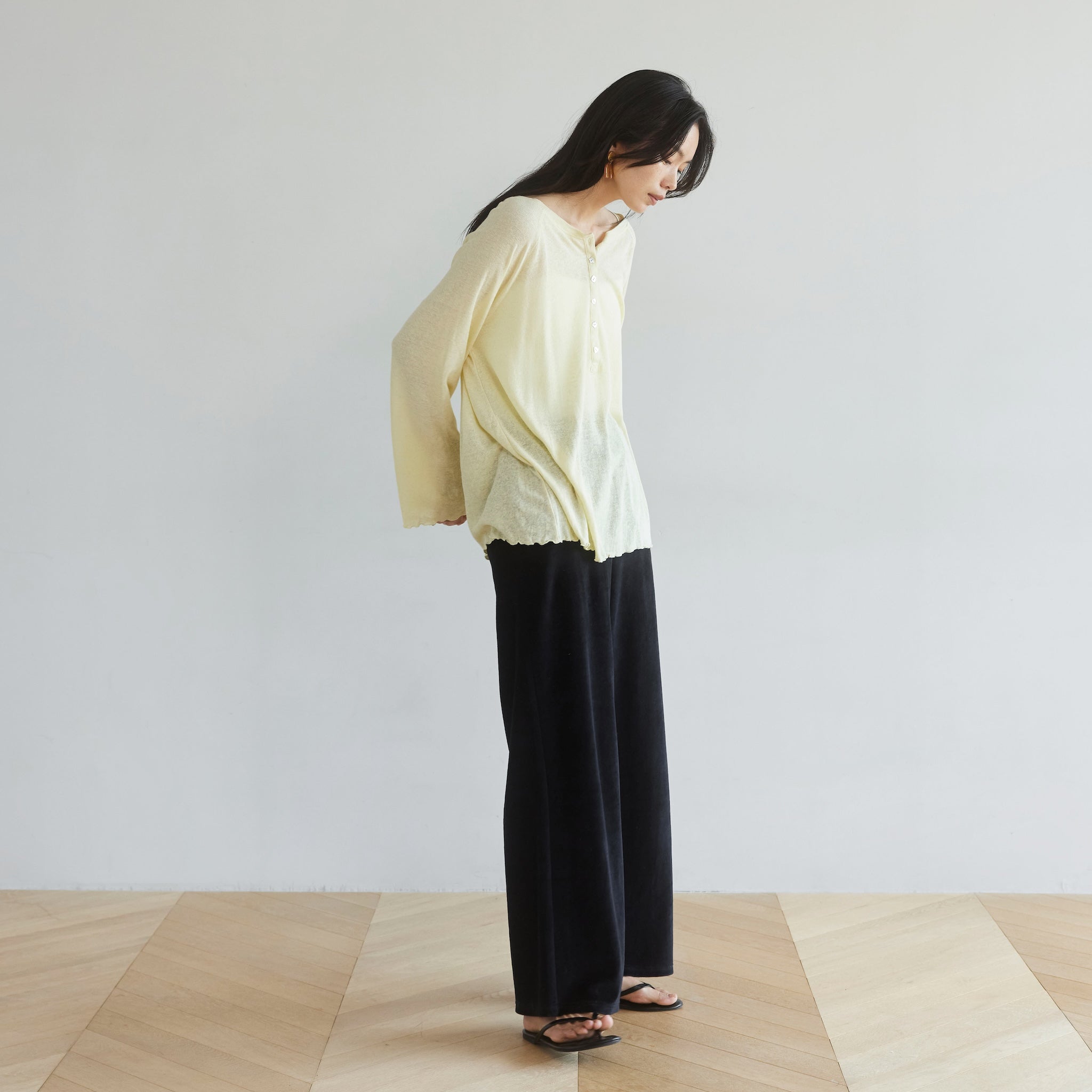 ベロアパイルイージーパンツ