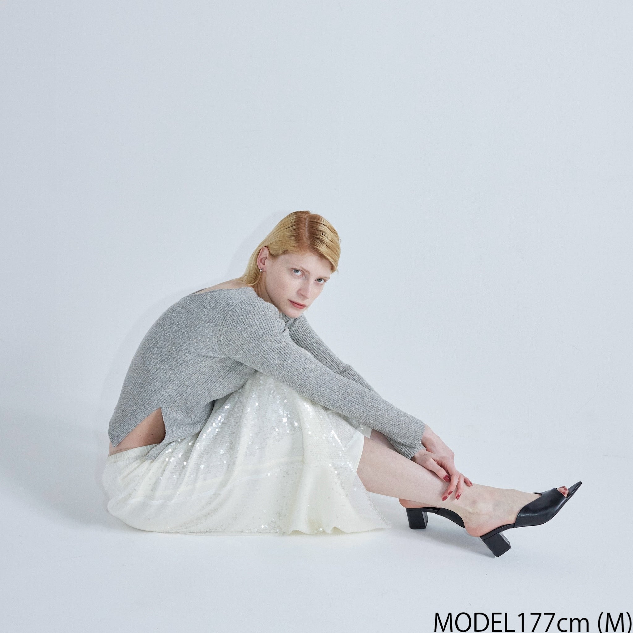 Mesh sequin skirt