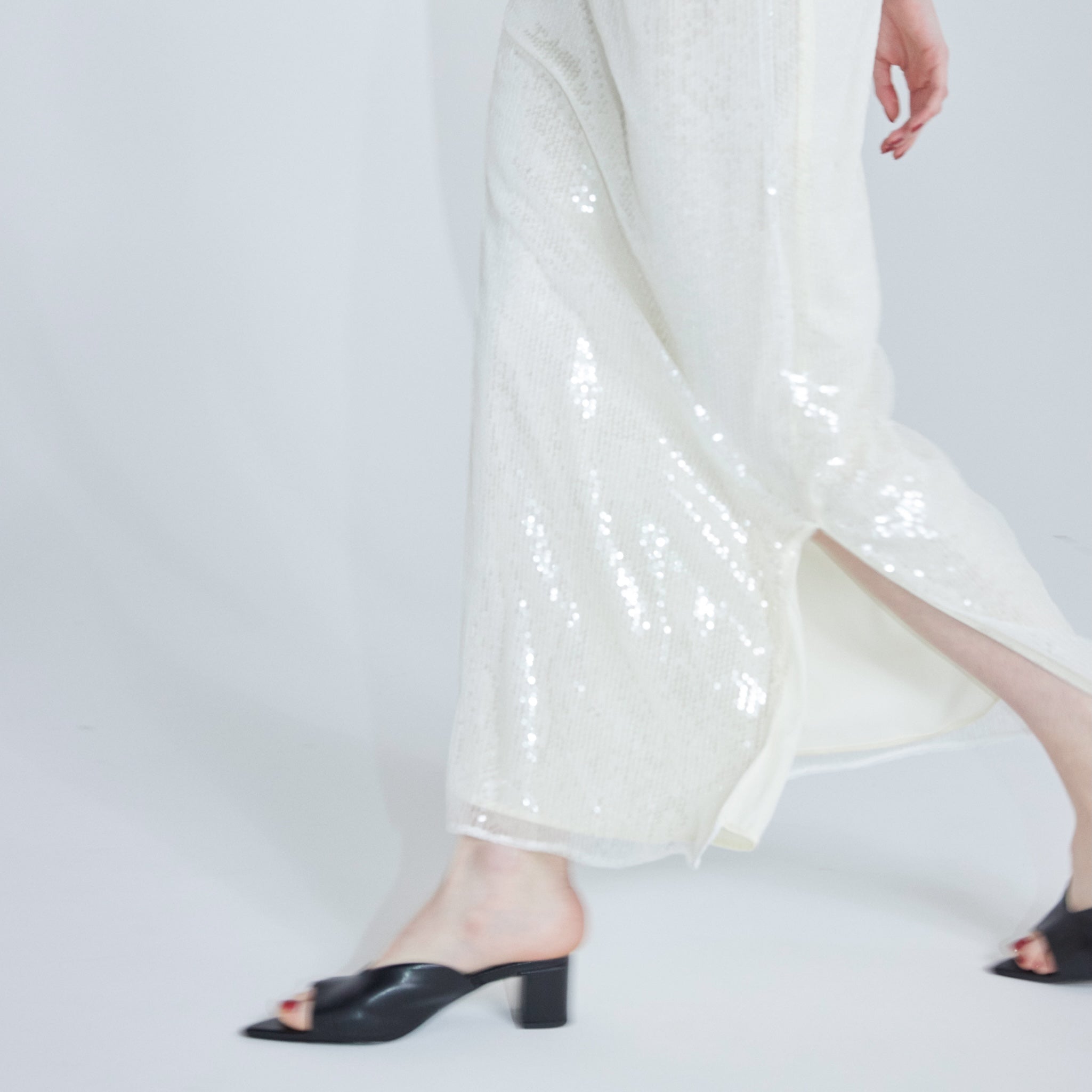 Mesh sequin skirt