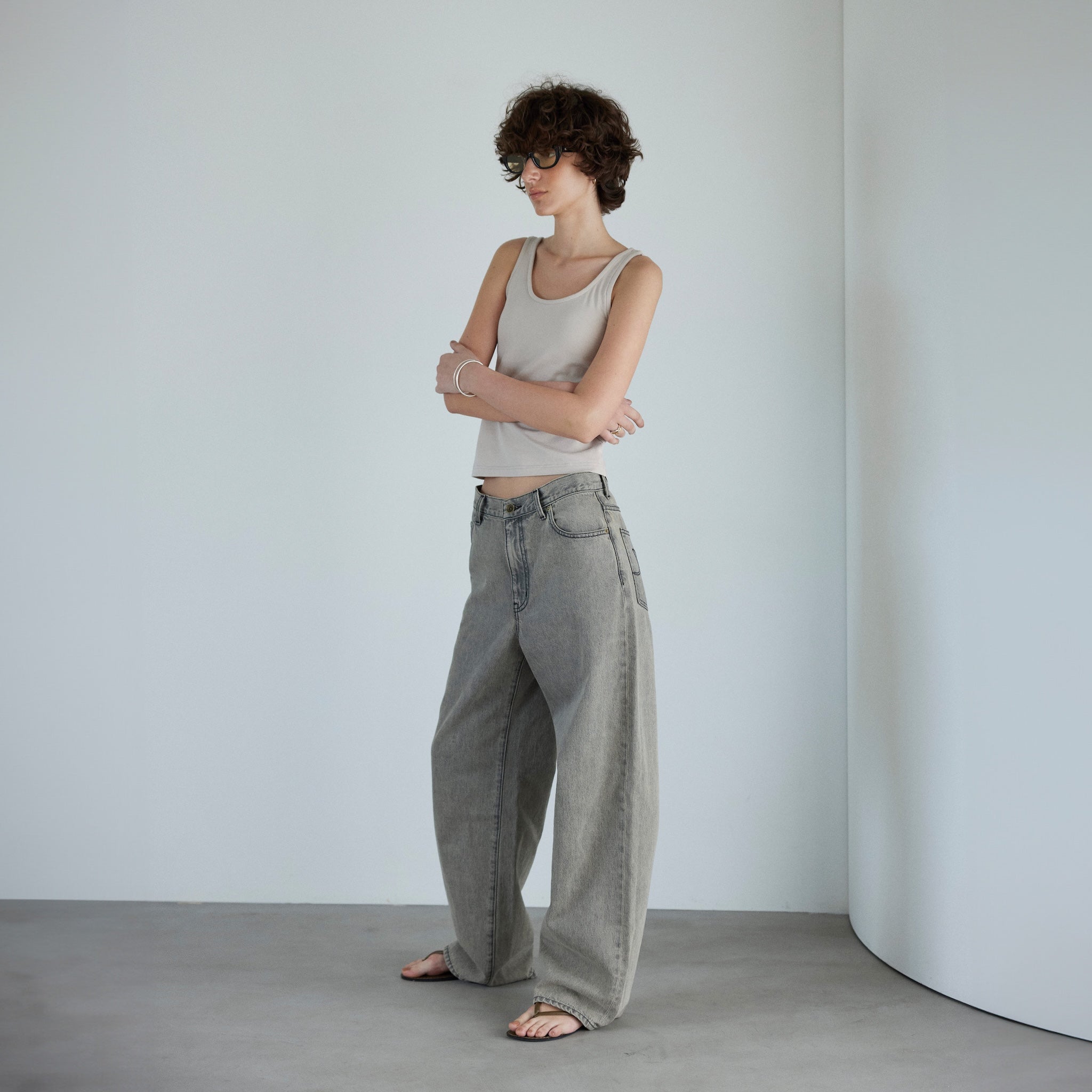 High waist wide straight SRN05