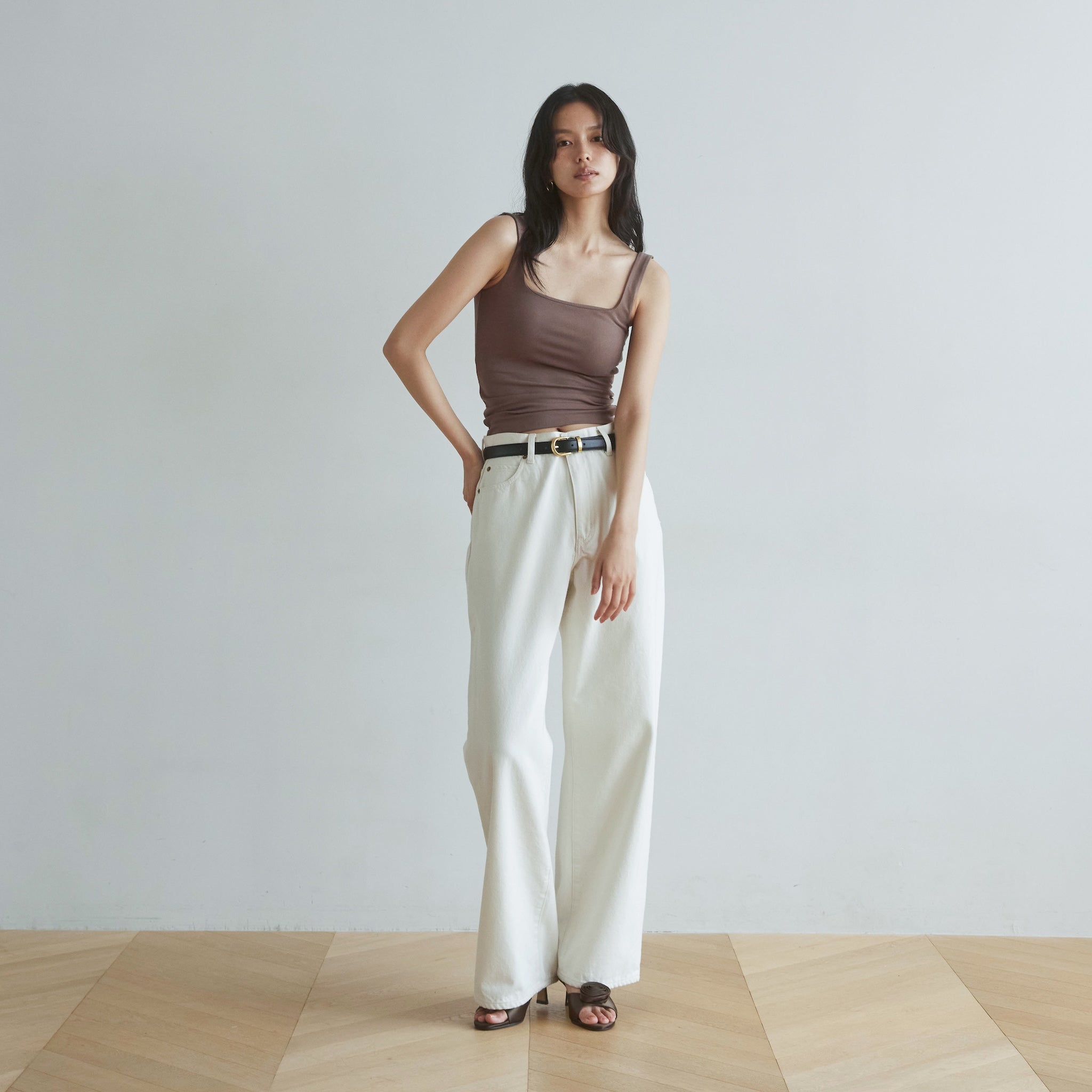 High waist wide straight SRN05