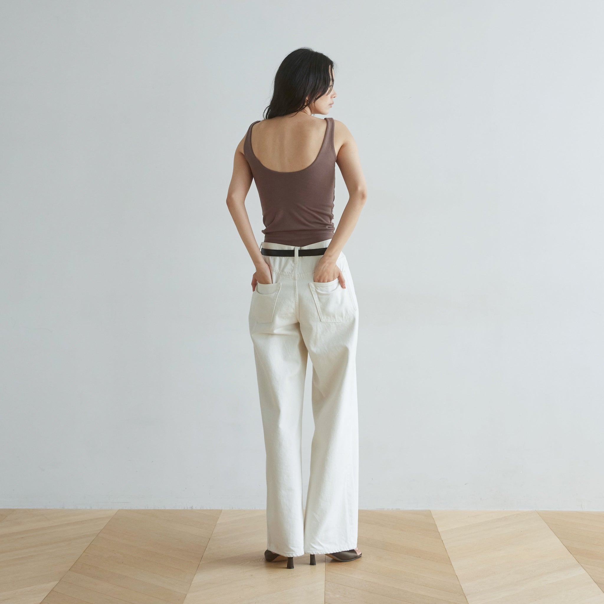 High waist wide straight SRN05