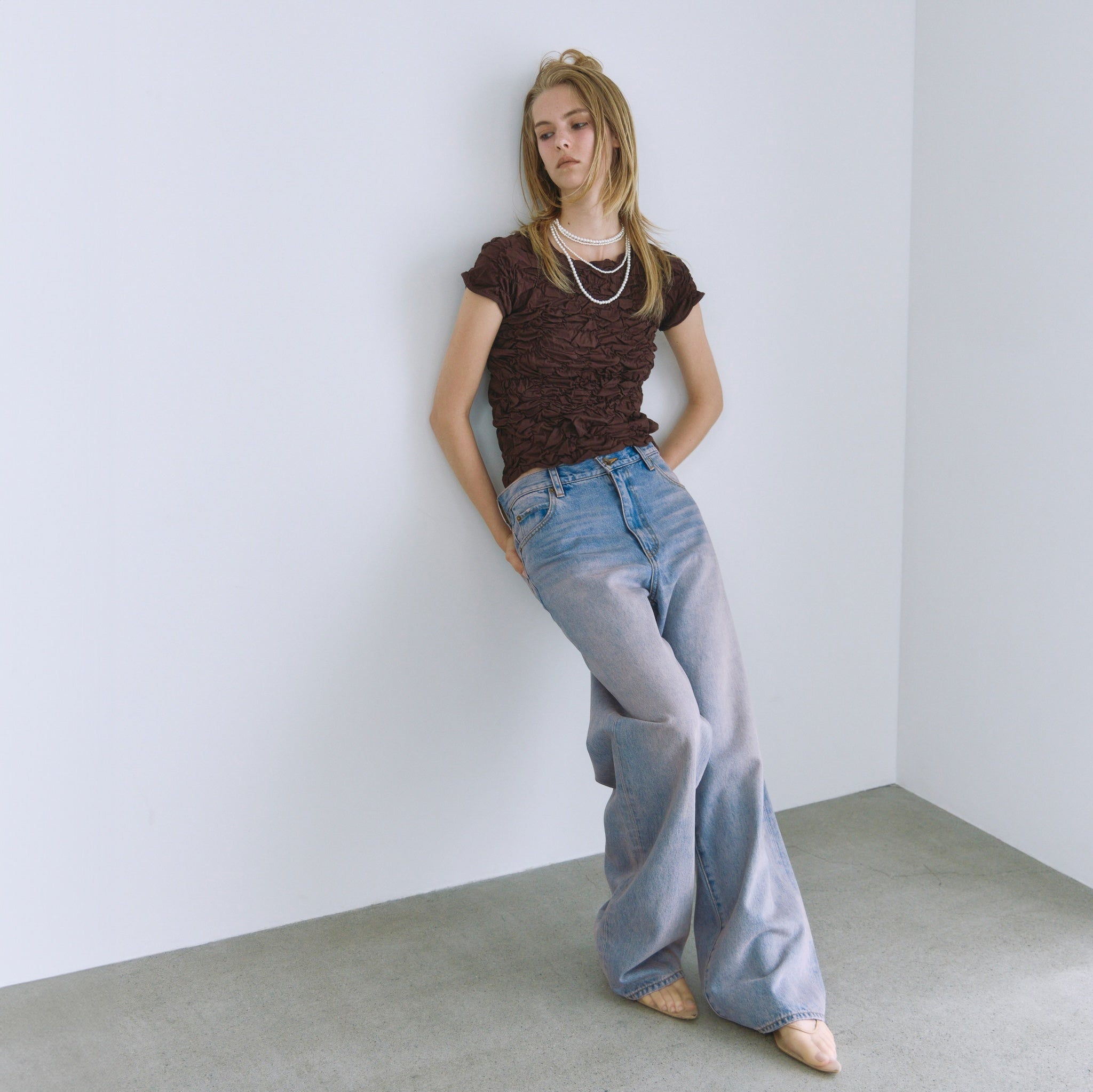 ハイウエストワイドストレート SRN05