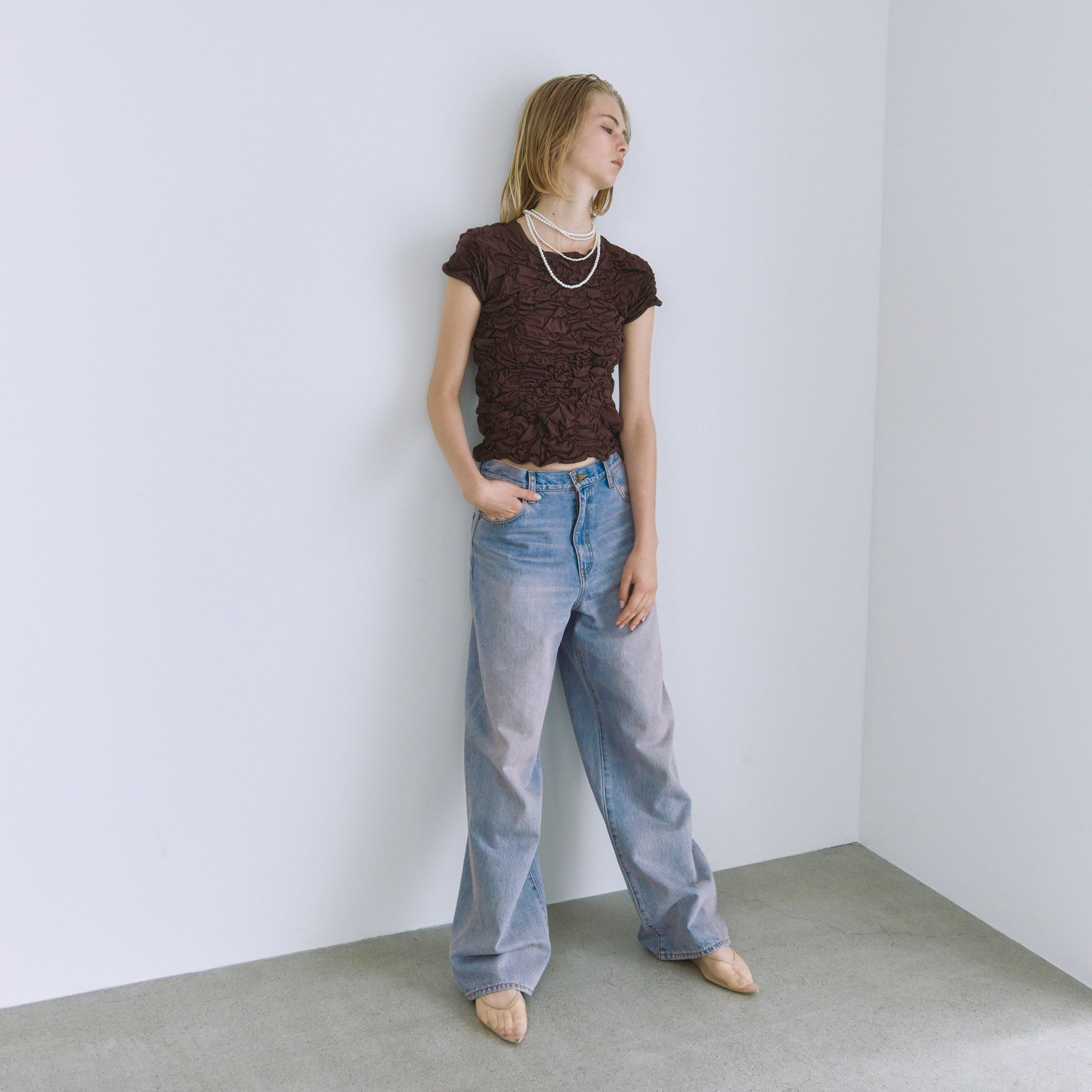 ハイウエストワイドストレート SRN05