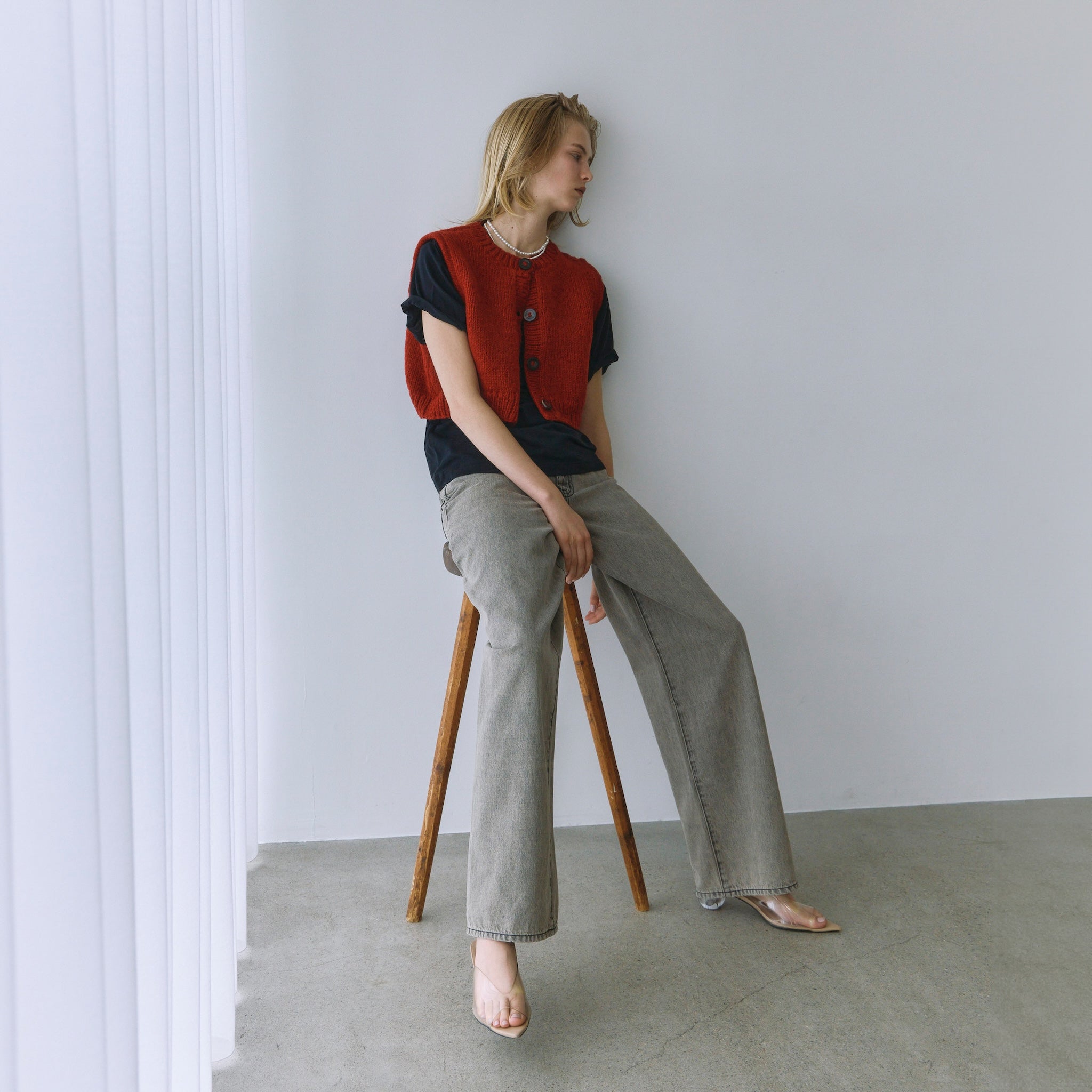 ハイウエストワイドストレート SRN05