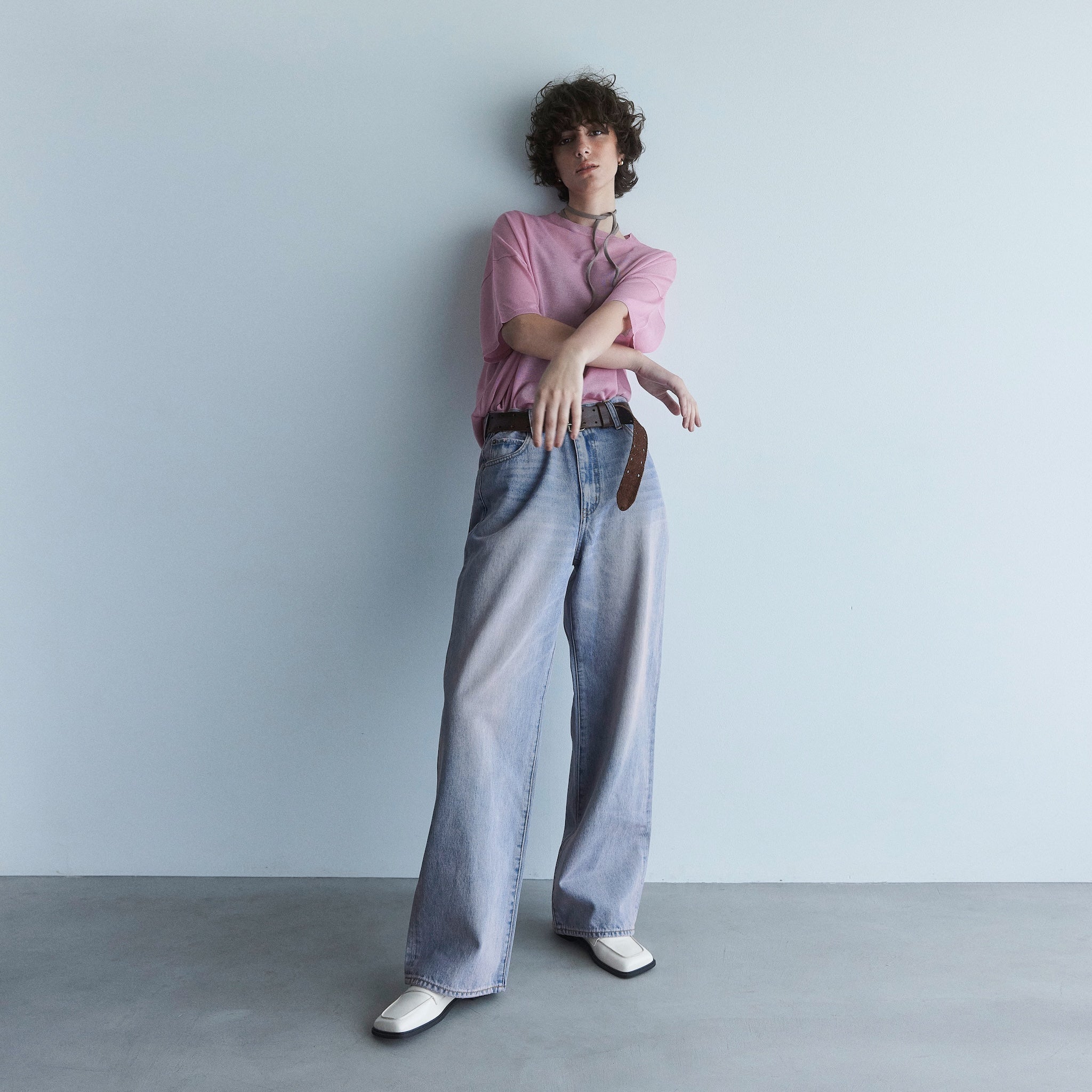 ハイウエストワイドストレート SRN05