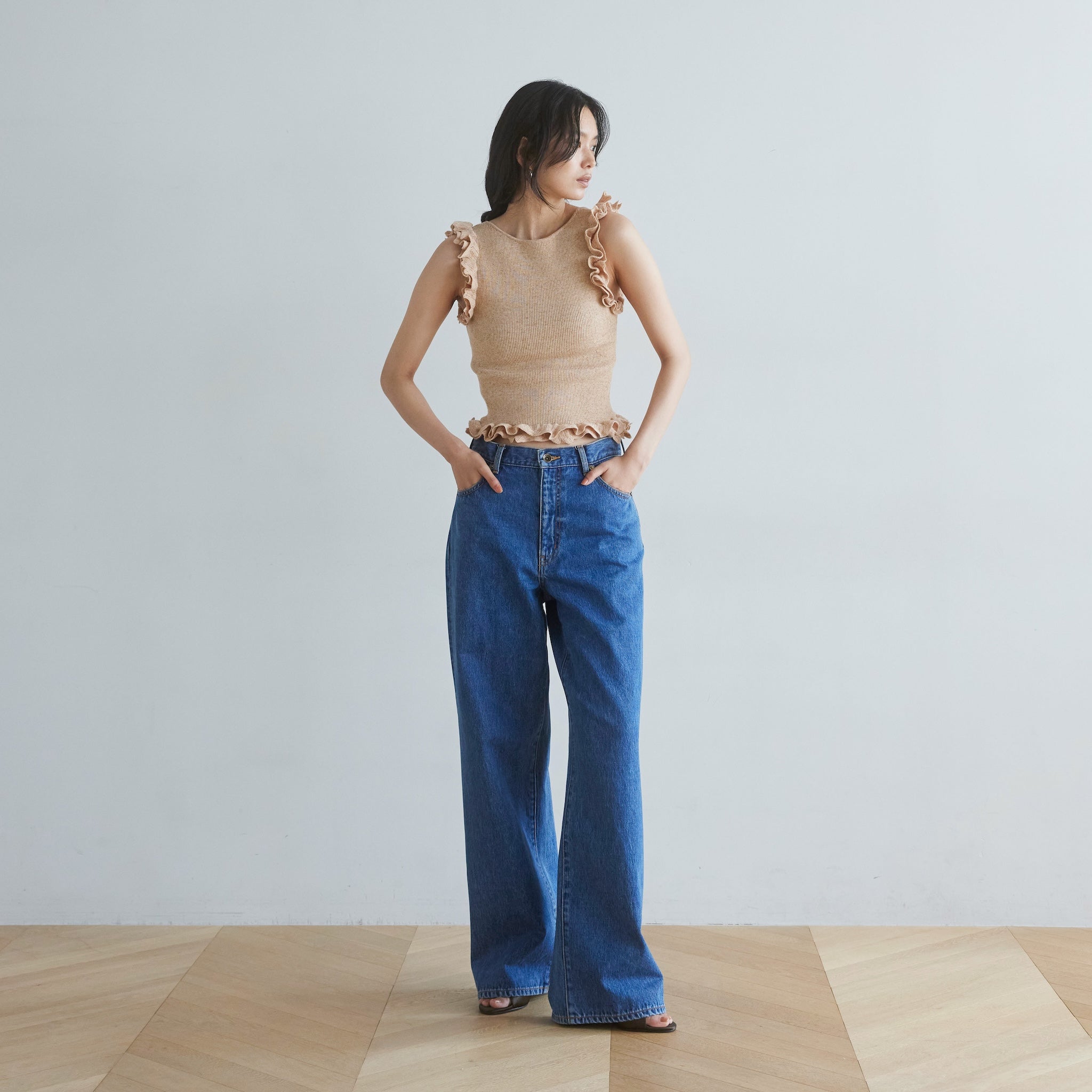 ハイウエストワイドストレート SRN05