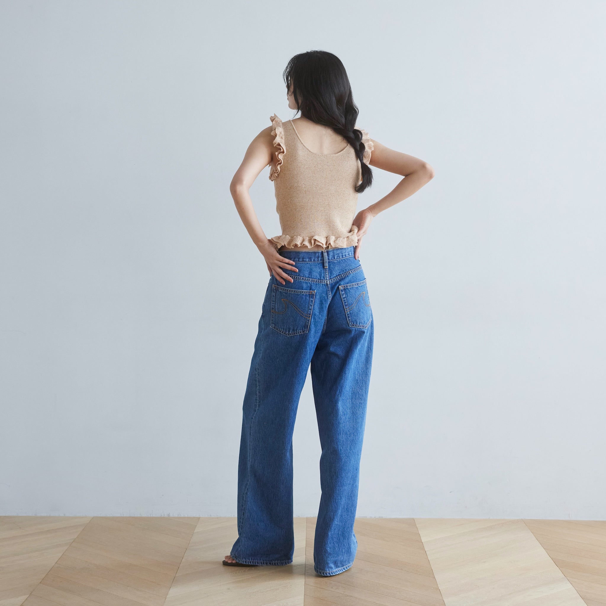 High waist wide straight SRN05
