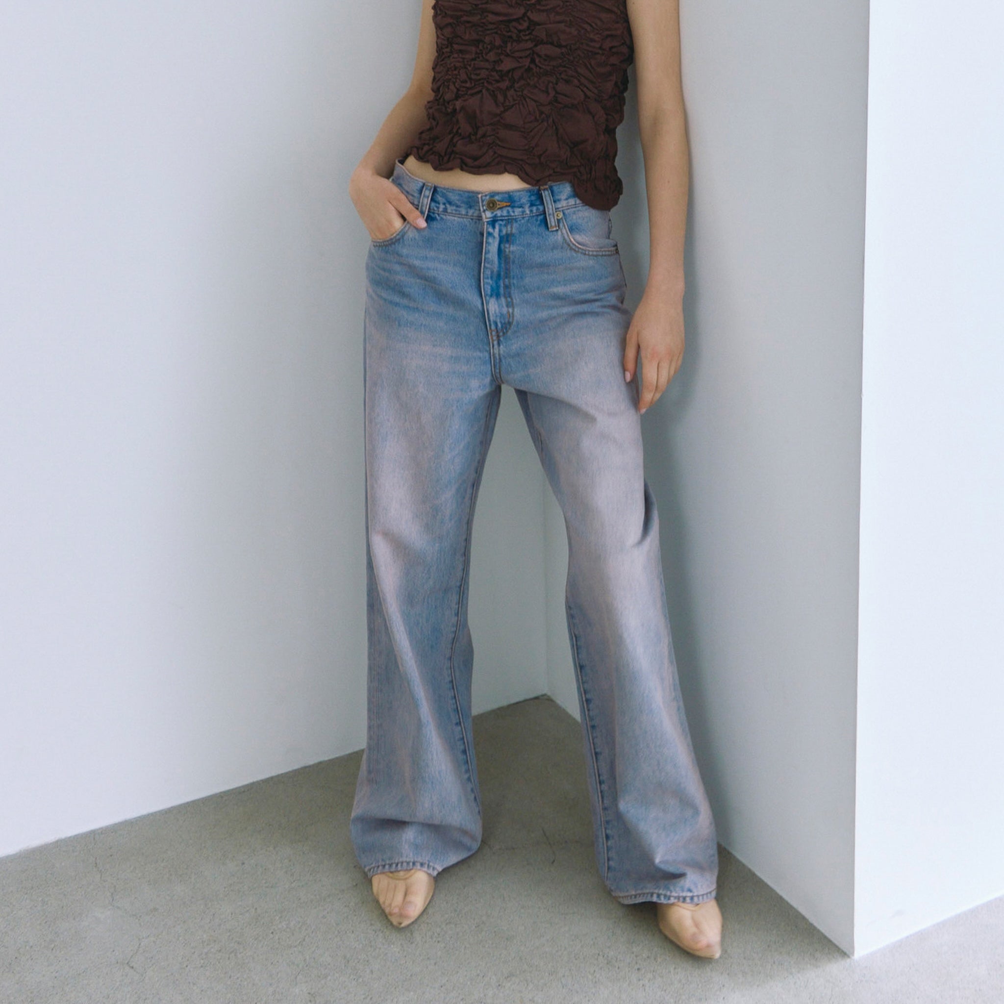 ハイウエストワイドストレート SRN05