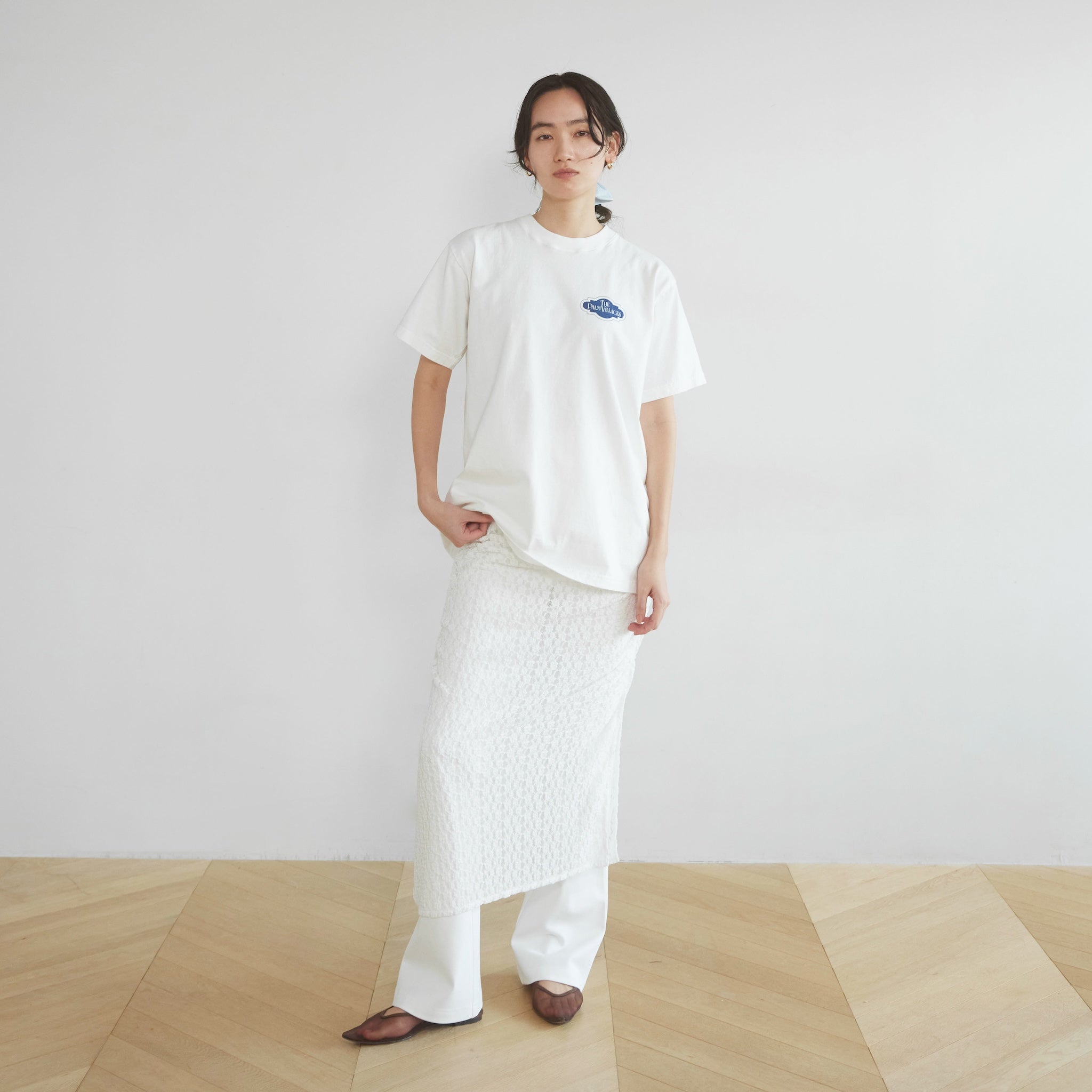 Basic Flare Bottoms Layered Skirt set