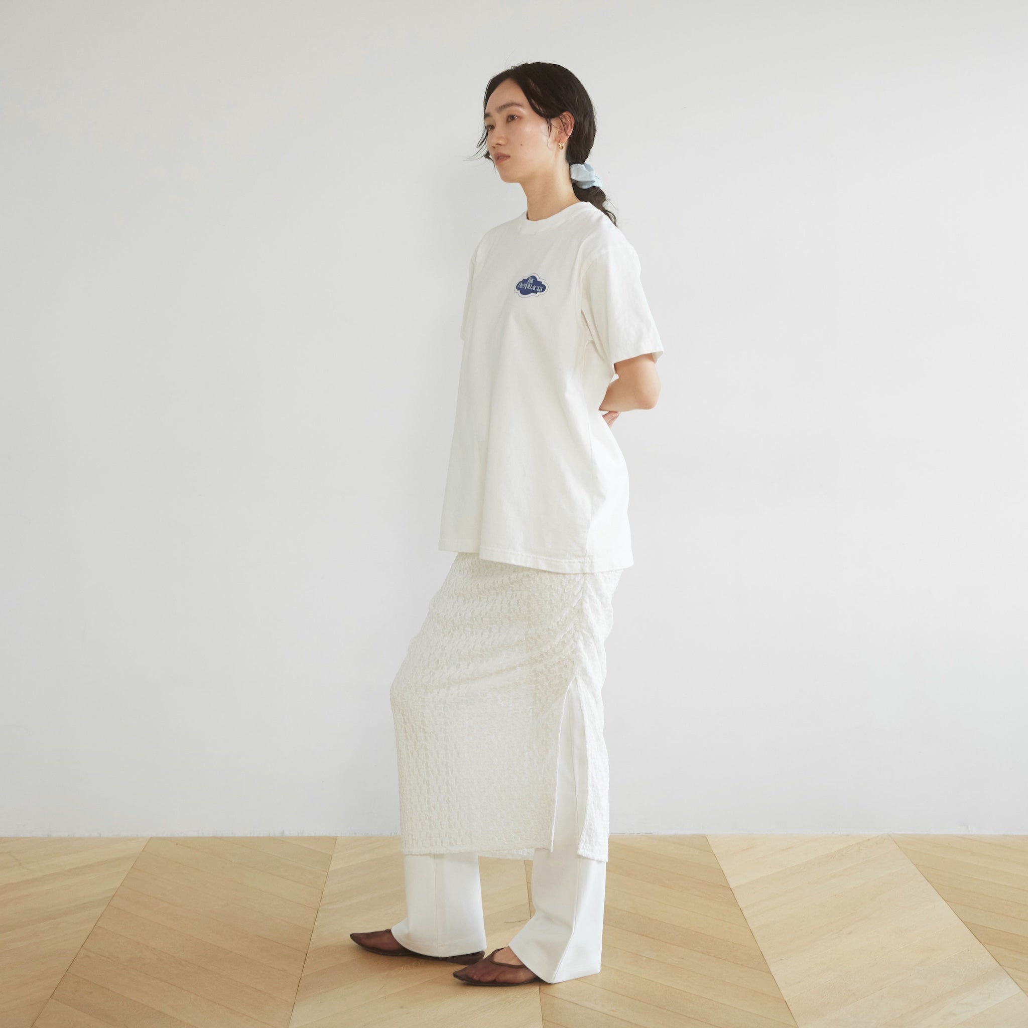 Basic Flare Bottoms Layered Skirt set