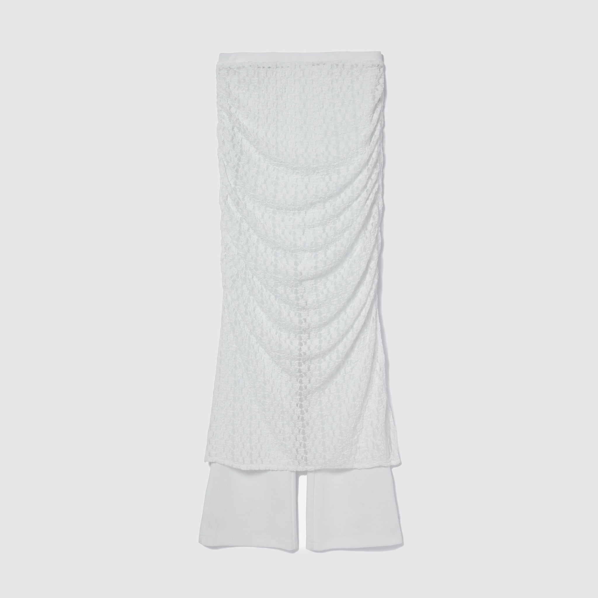 Basic Flare Bottoms Layered Skirt set