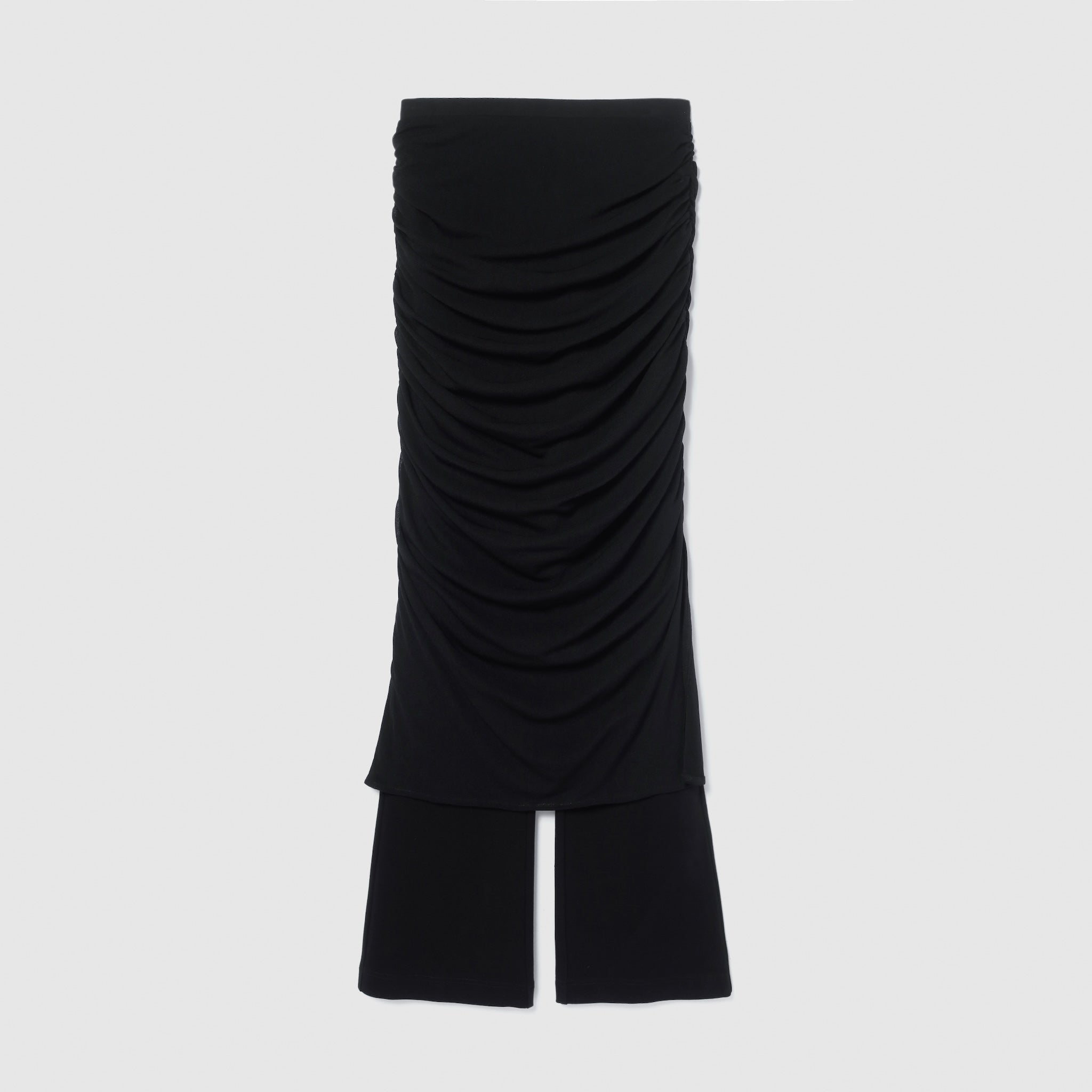 Basic Flare Bottoms Layered Skirt set