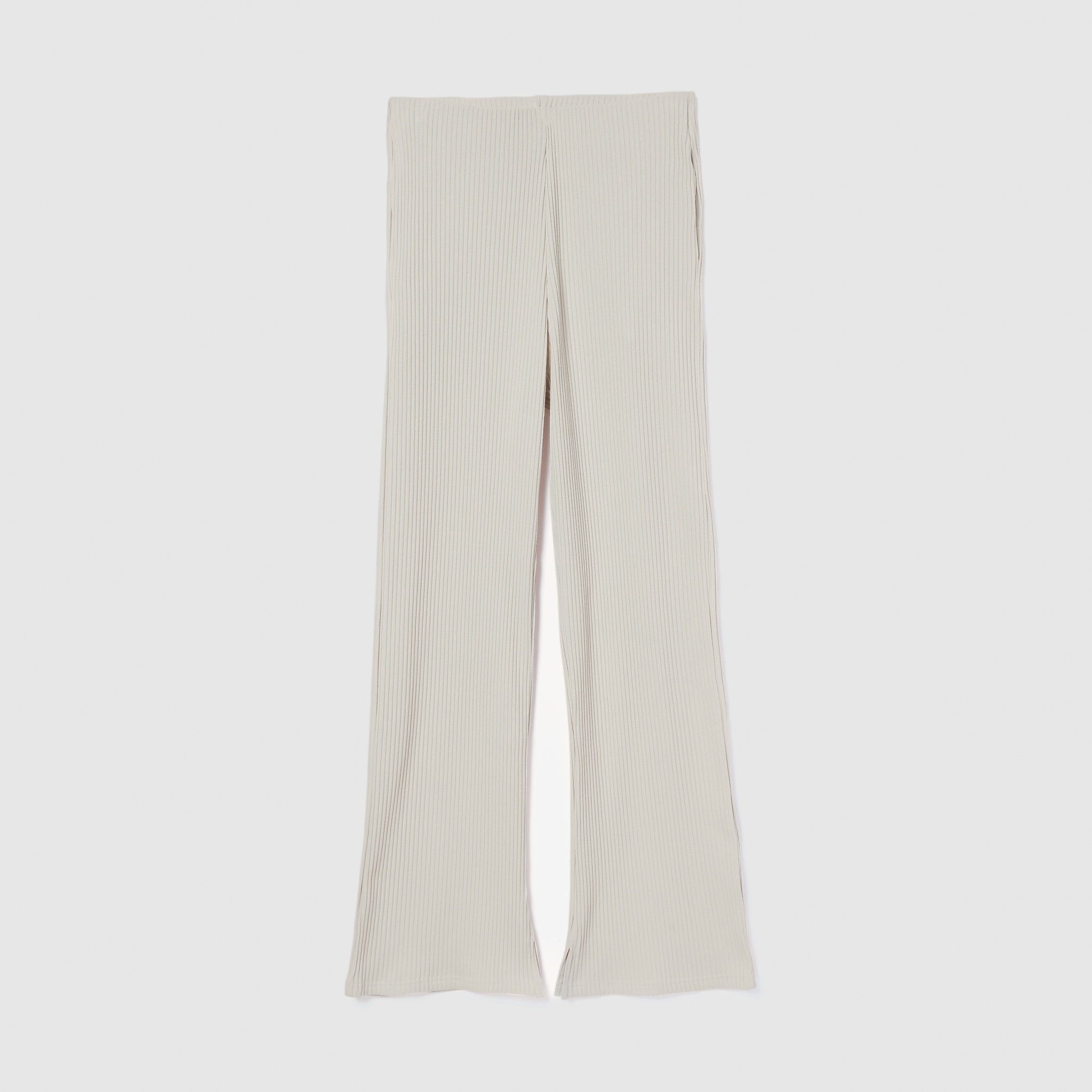 ヘムカットRIBストレートパンツ