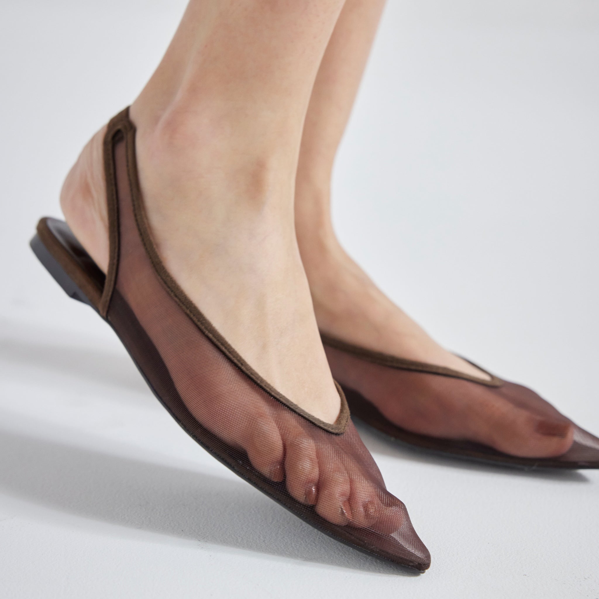 TULLE BACK Strap Mules