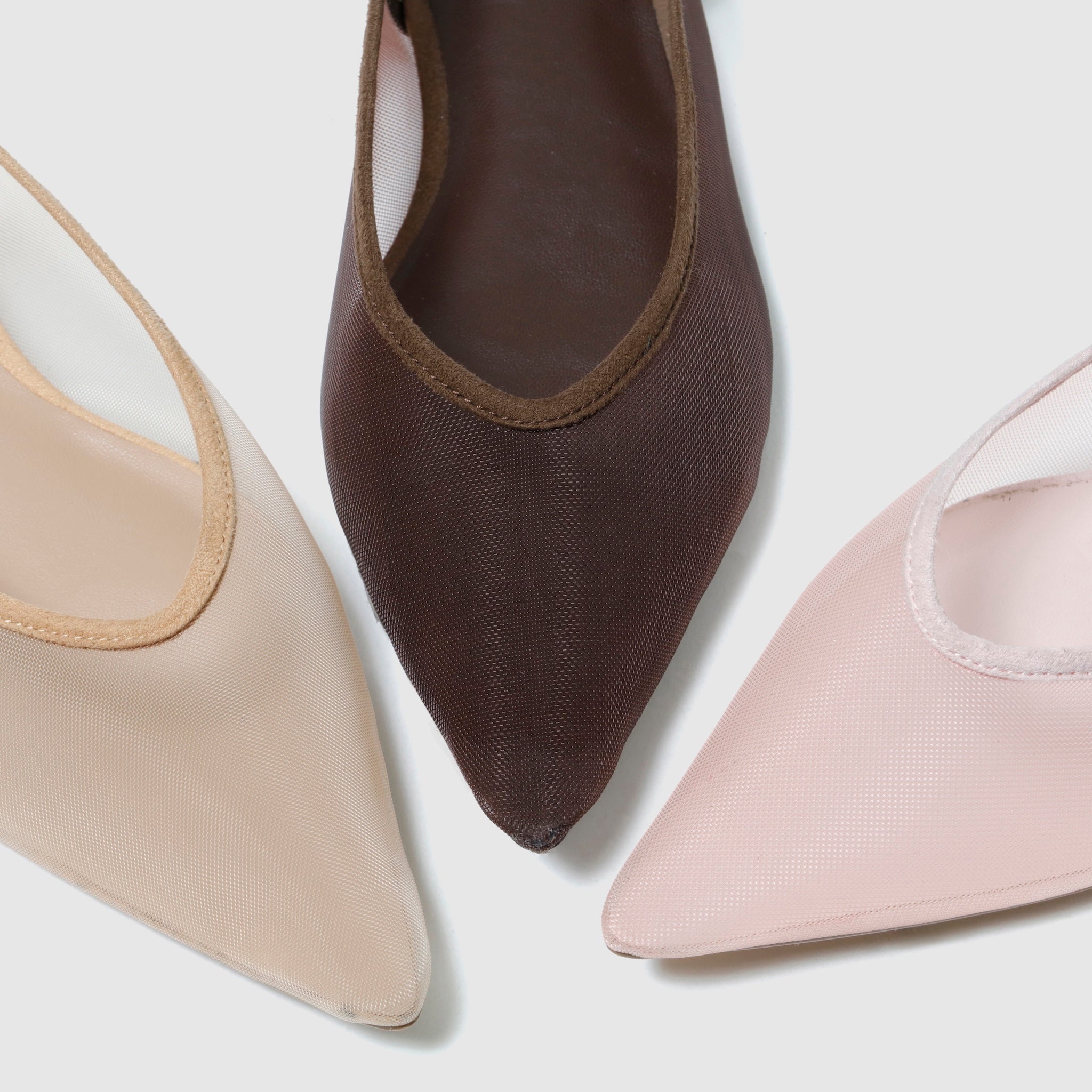 TULLE BACK Strap Mules