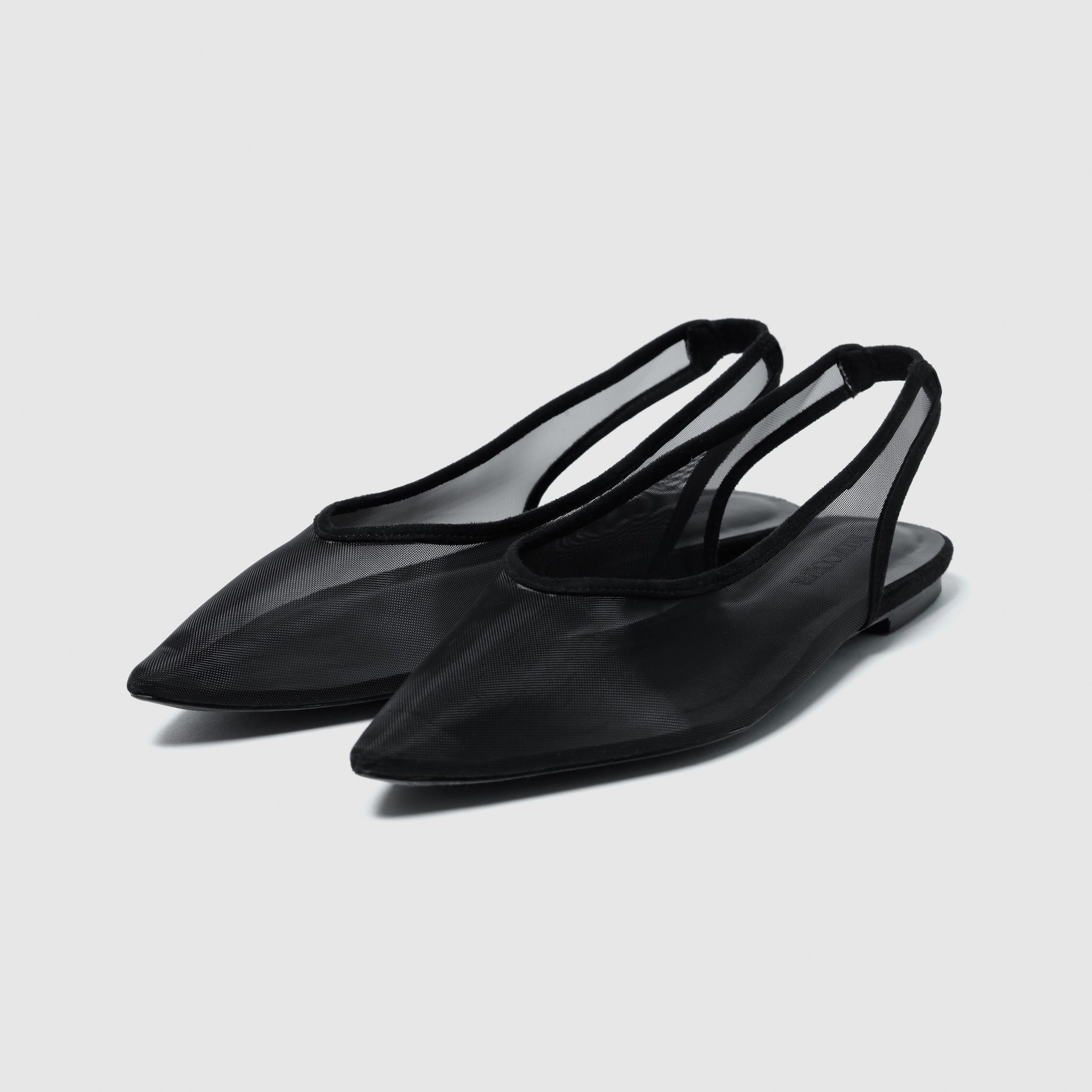 TULLE BACK Strap Mules