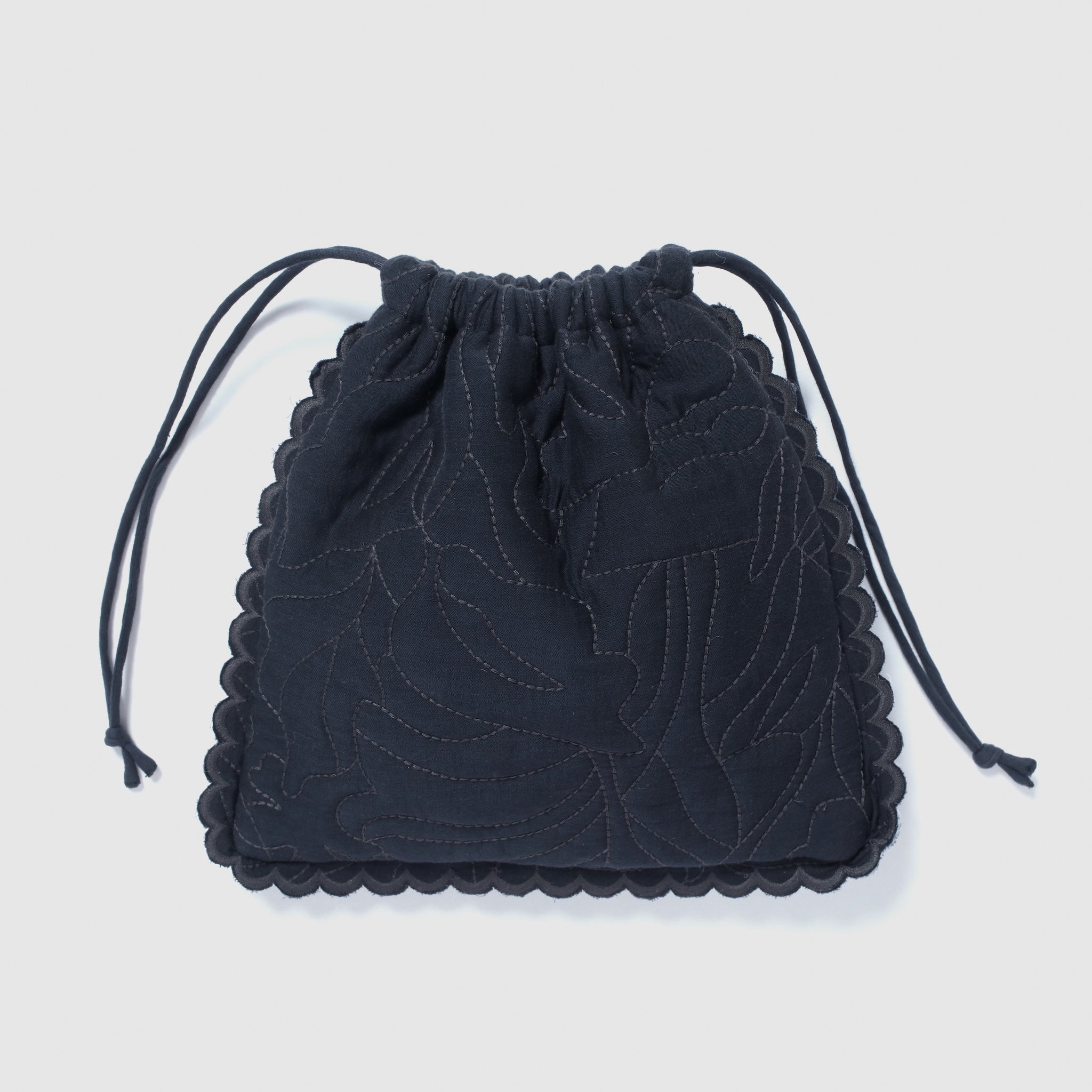 Flower wave embroidery mini bag