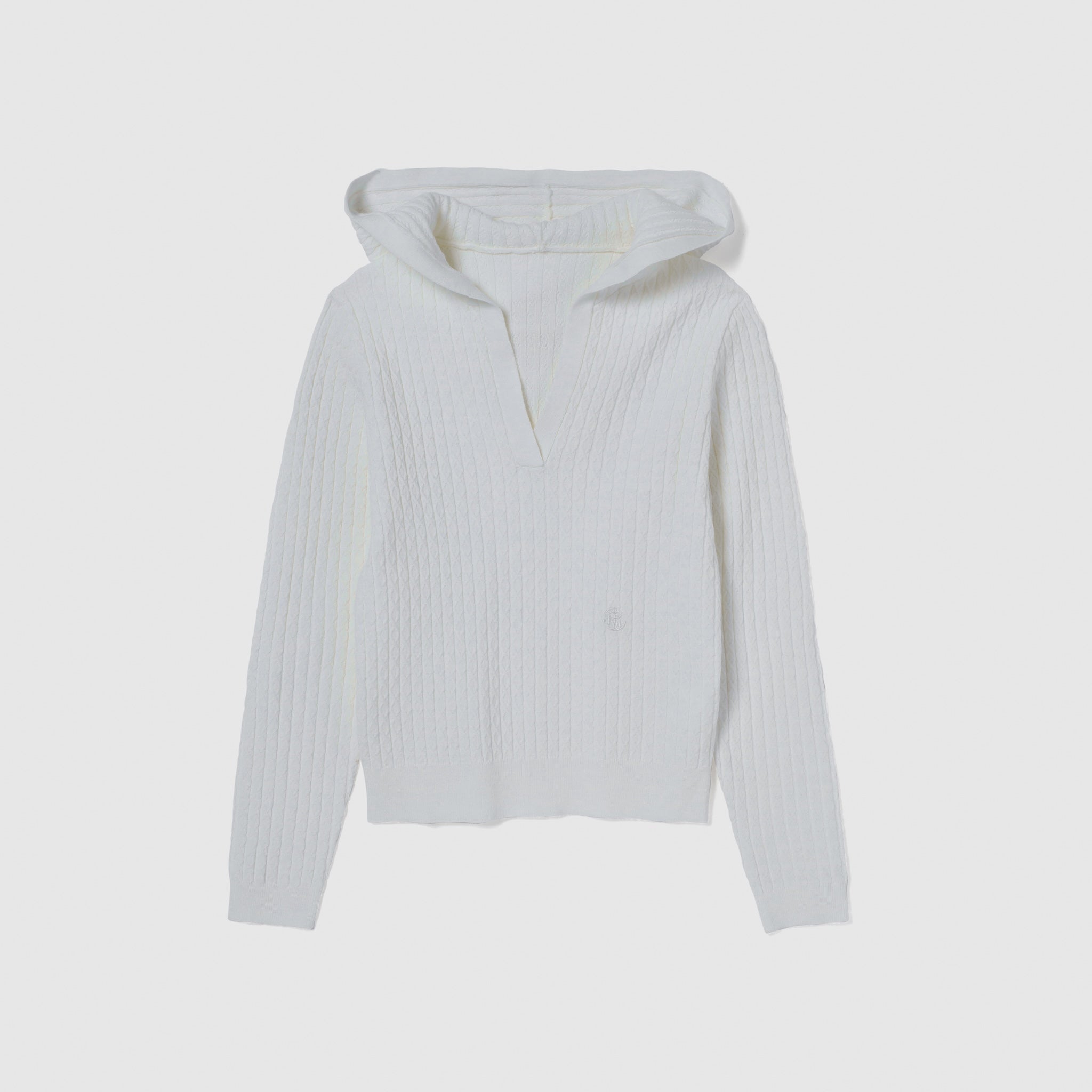 Mini Cable Skipper Hoodie Knit