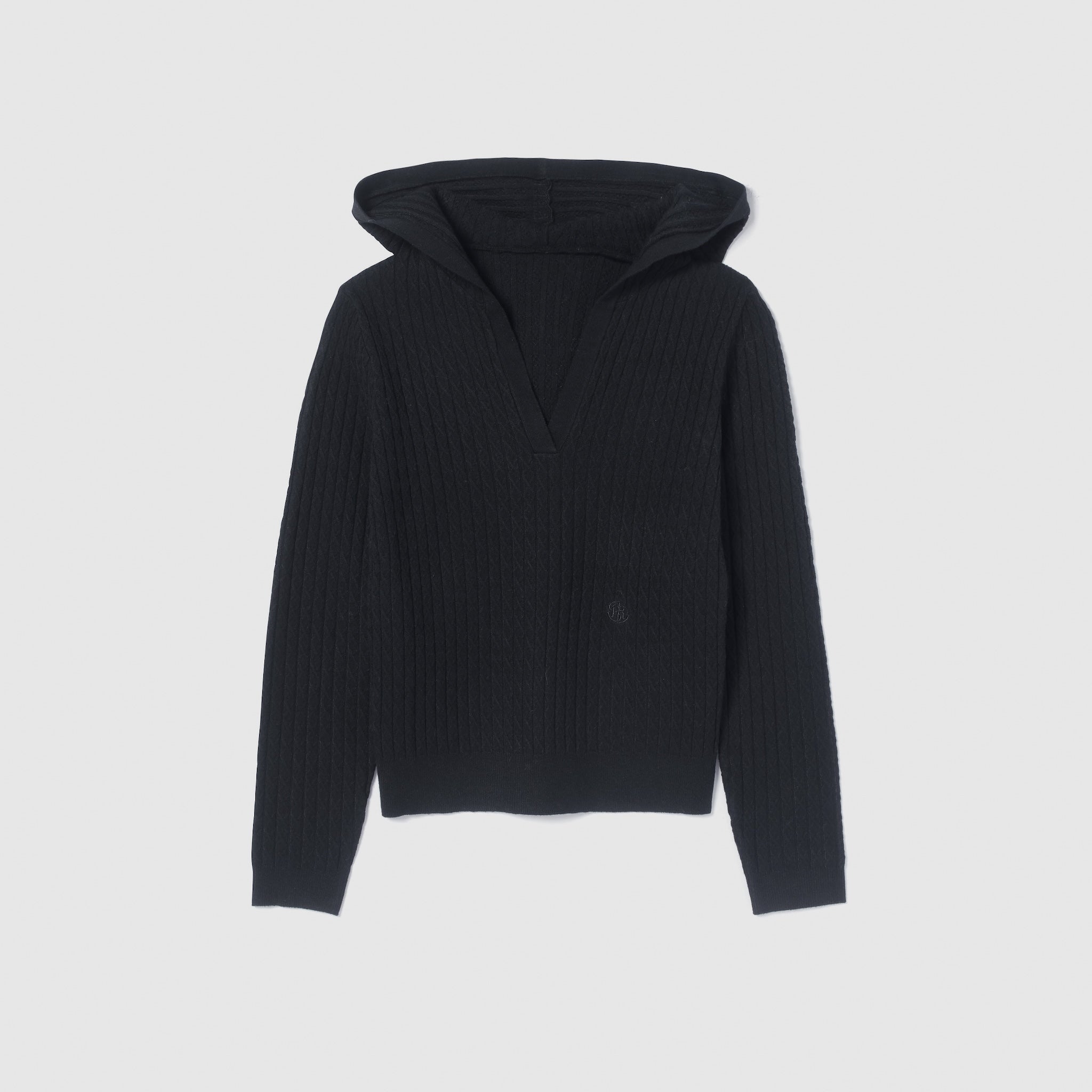 Mini Cable Skipper Hoodie Knit