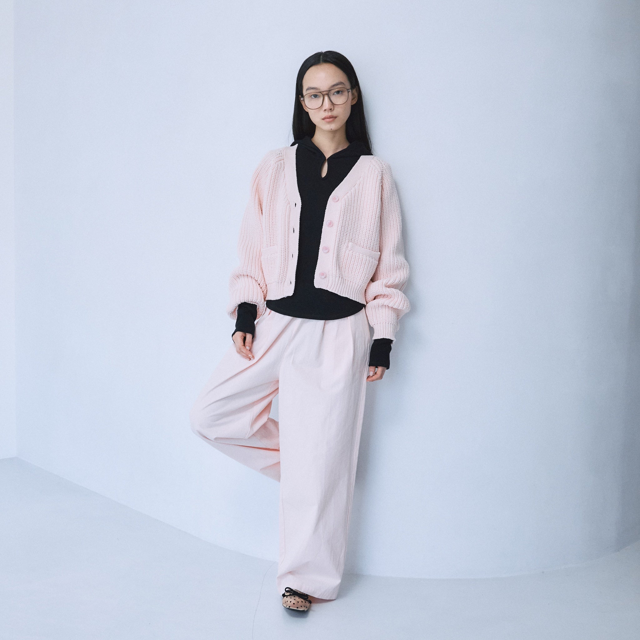 ハイストレッチニットカーディガン