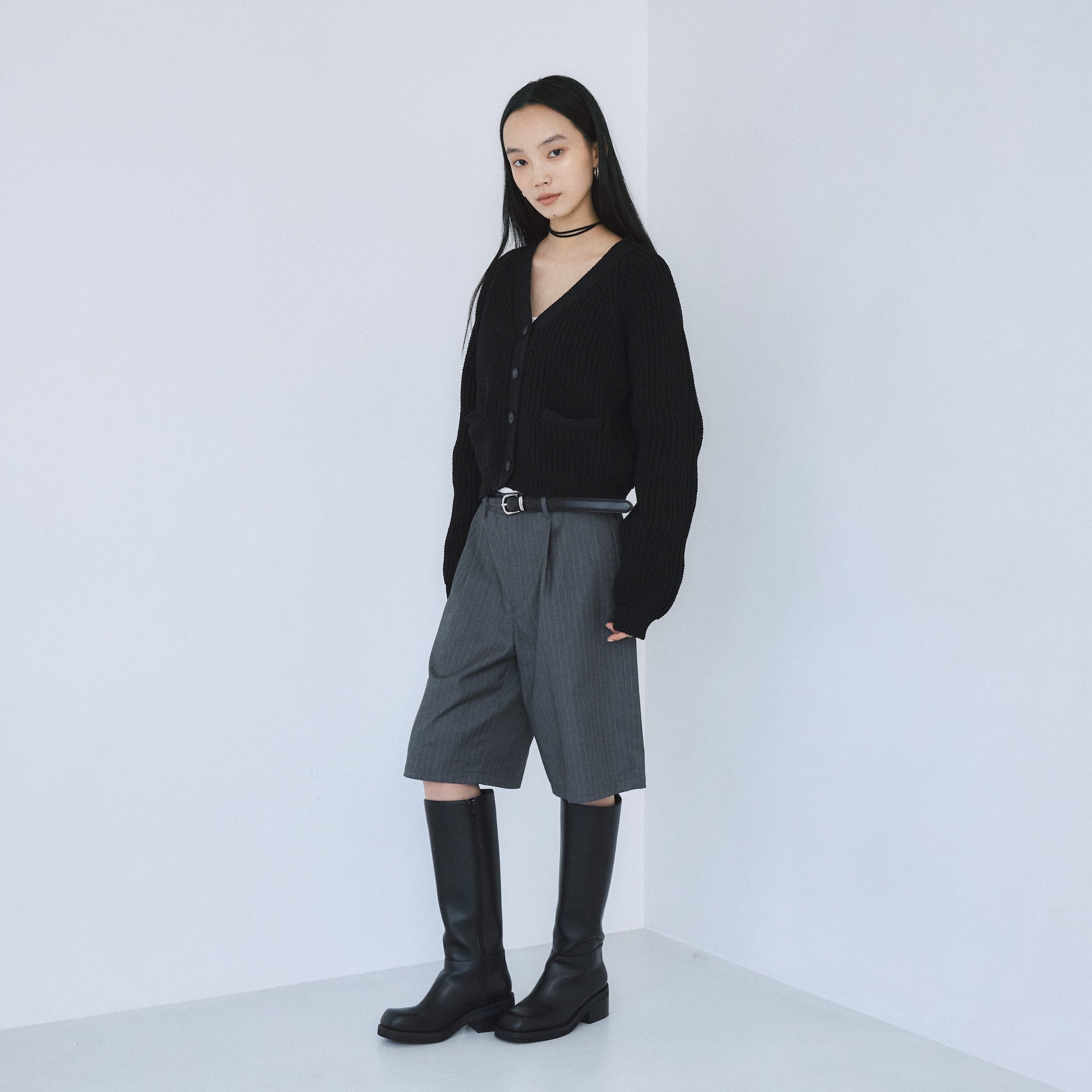 ハイストレッチニットカーディガン