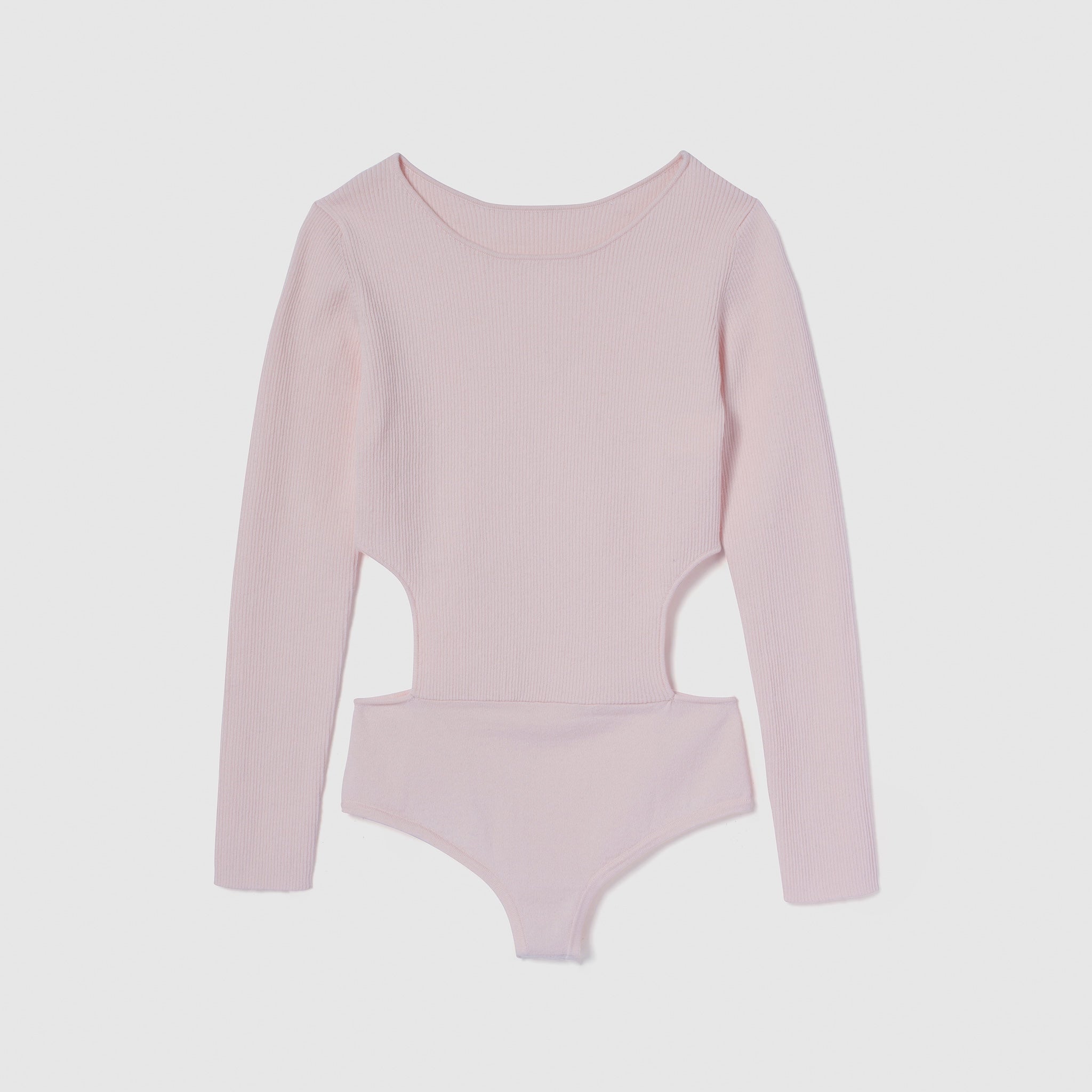 Linen combination side cut body suit