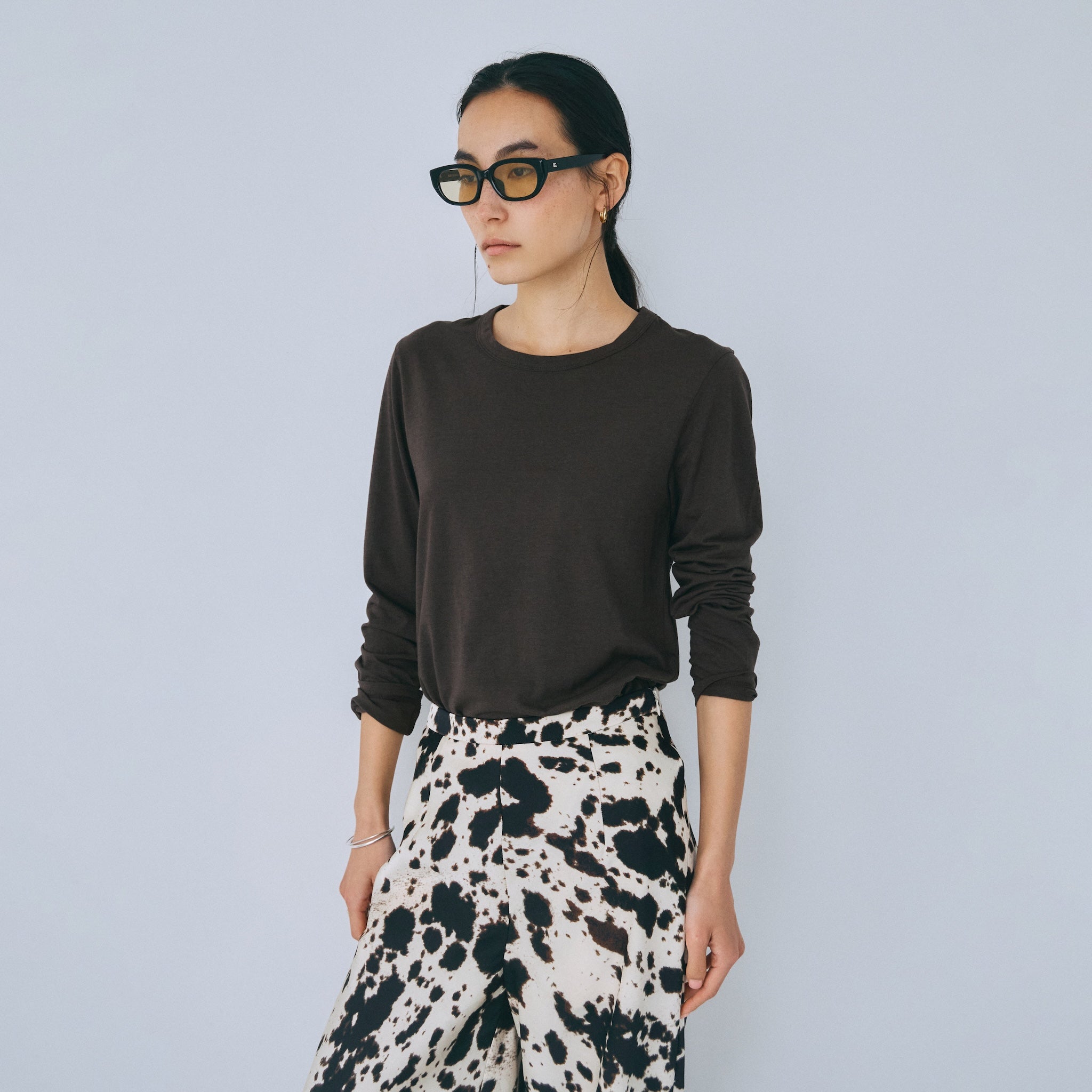 Cotton Modal Basic Long T-shirt