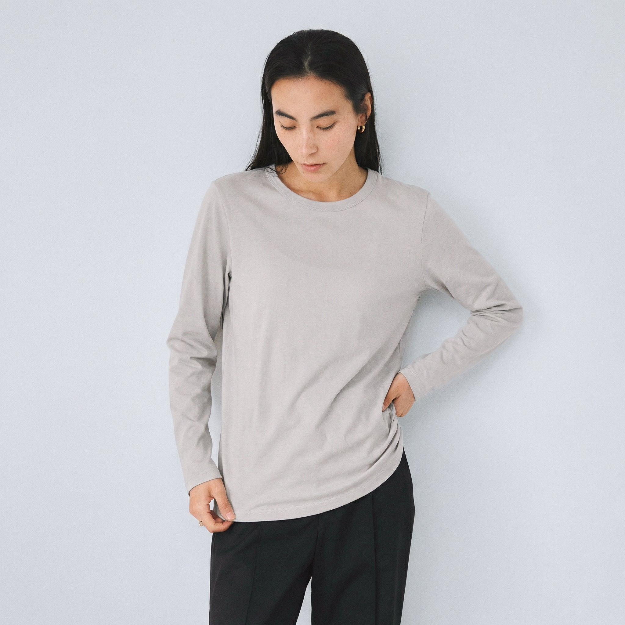 Cotton Modal Basic Long T-shirt